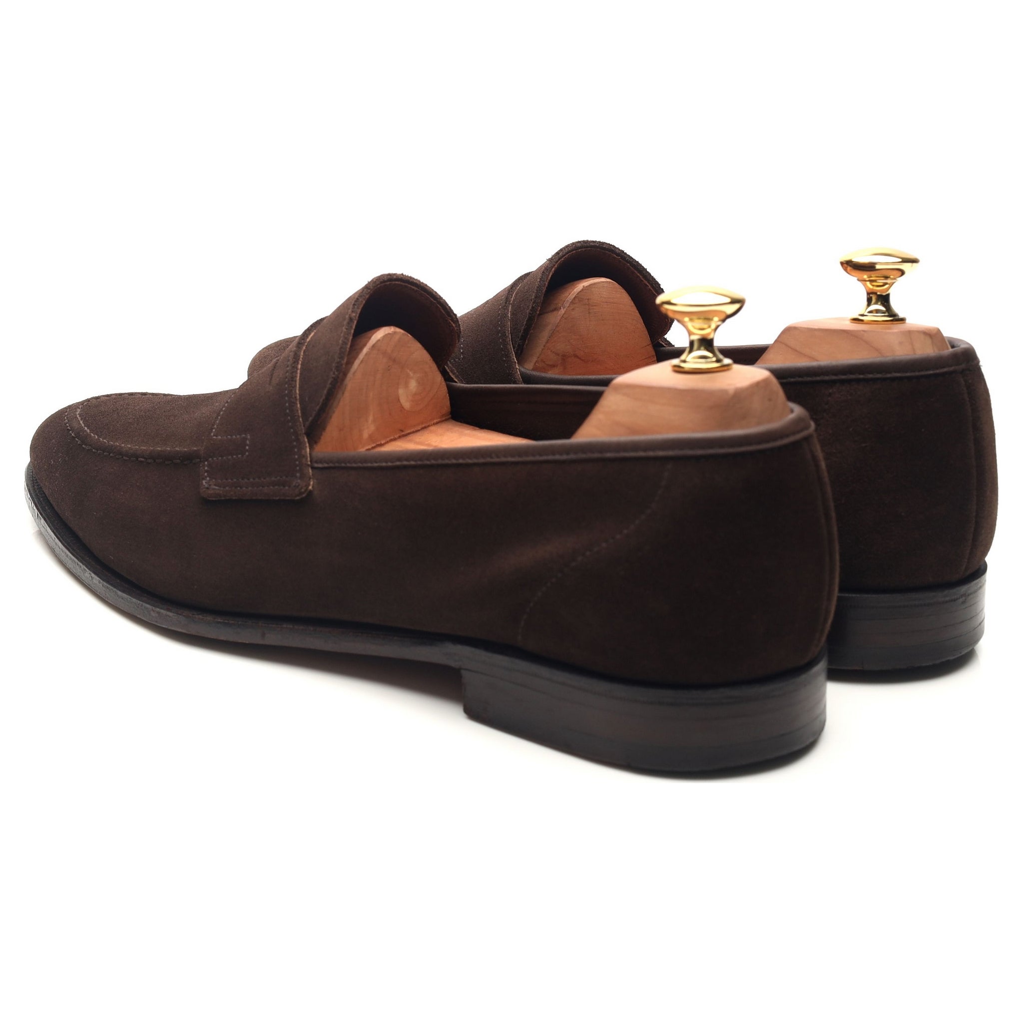 Crockett & Jones Teign mocassins daim marron 10 UK