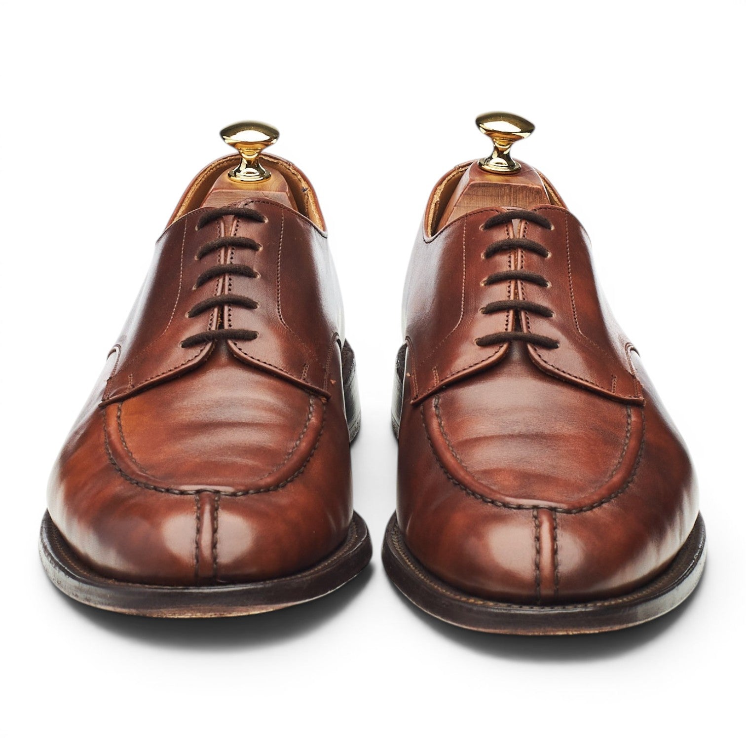 Tricker's Abingdon derby cuir marron museum UK 9