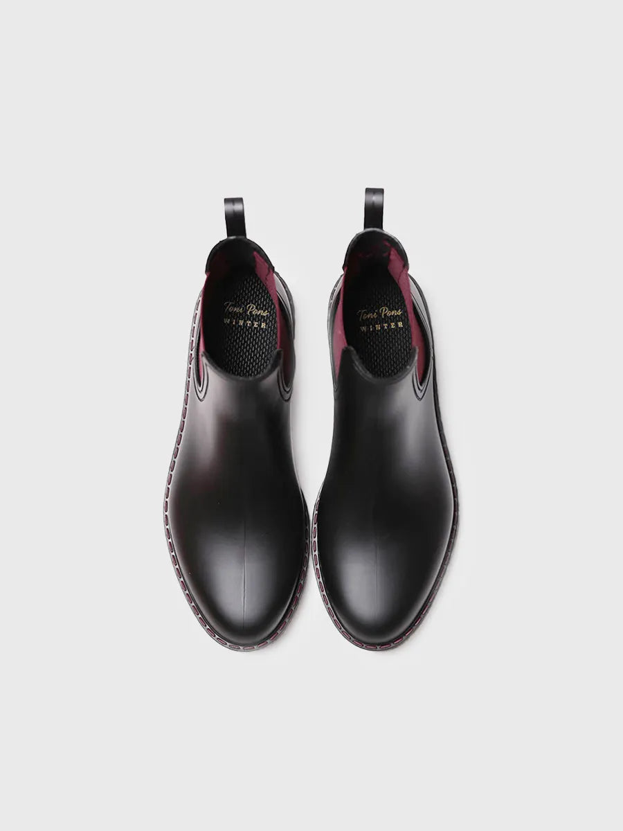 Toni Pons Cavour botte de pluie bordeaux