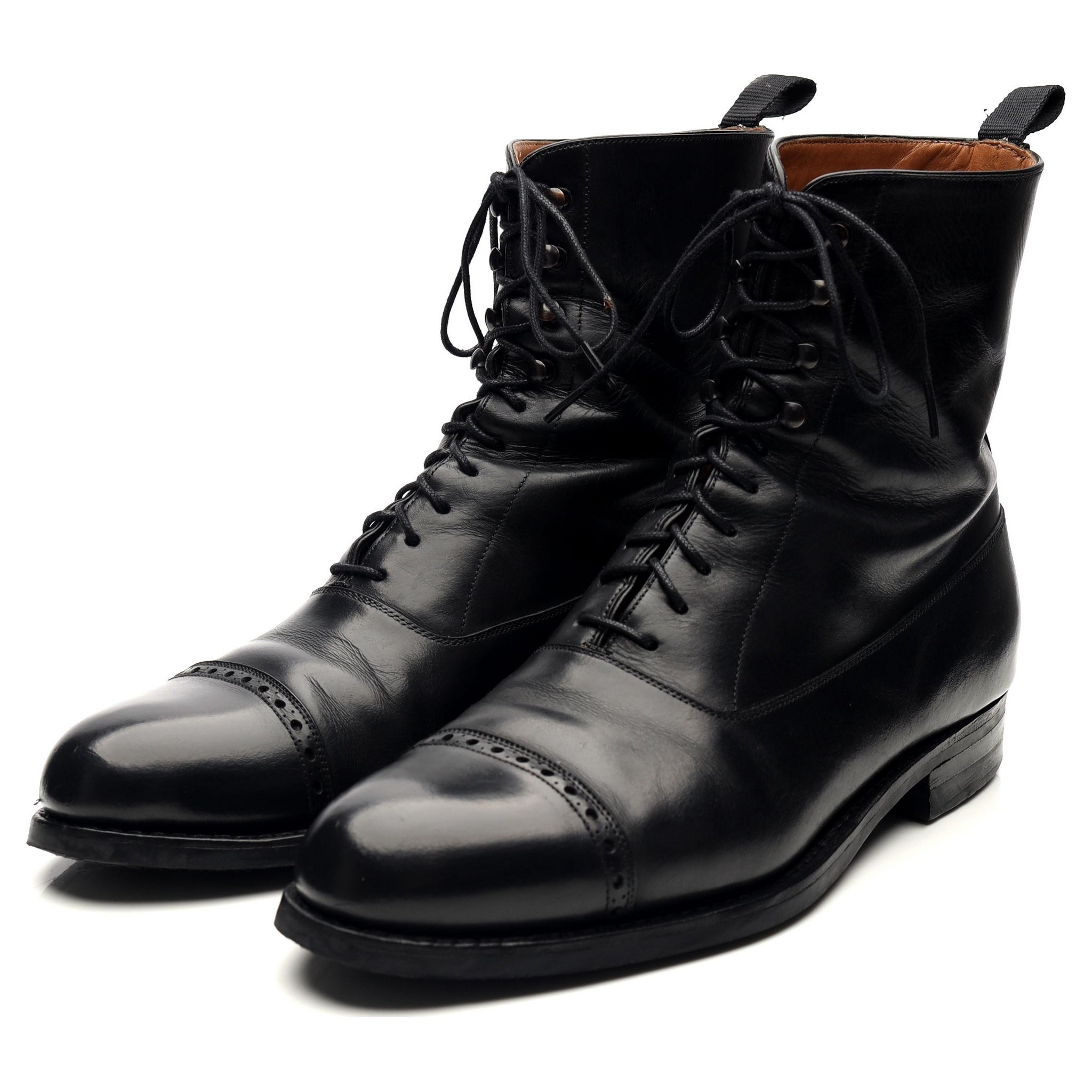 Carmina 80092 boots cuir noir UK 7 semelle Dainite