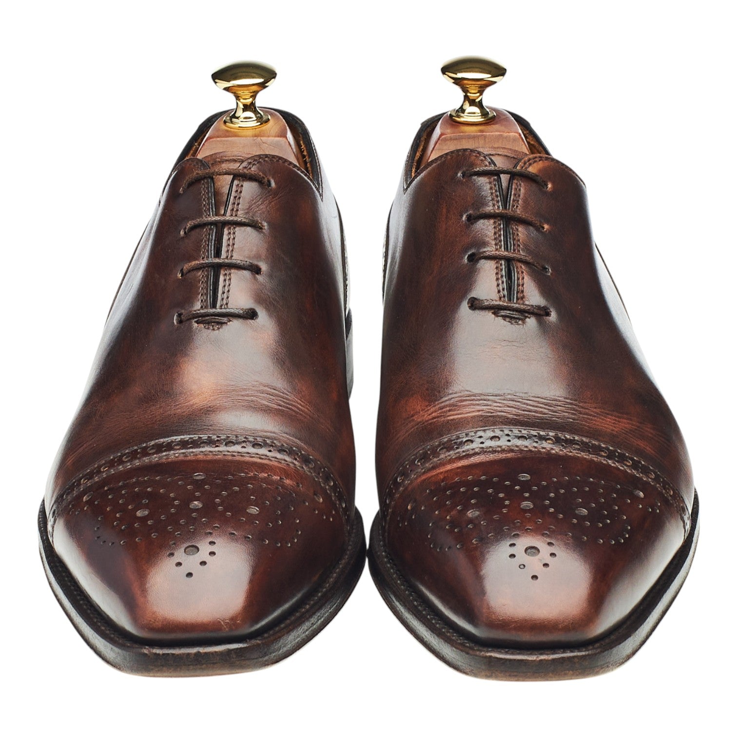 Bontoni Del Corso oxford cuir marron foncé 9,5 UK