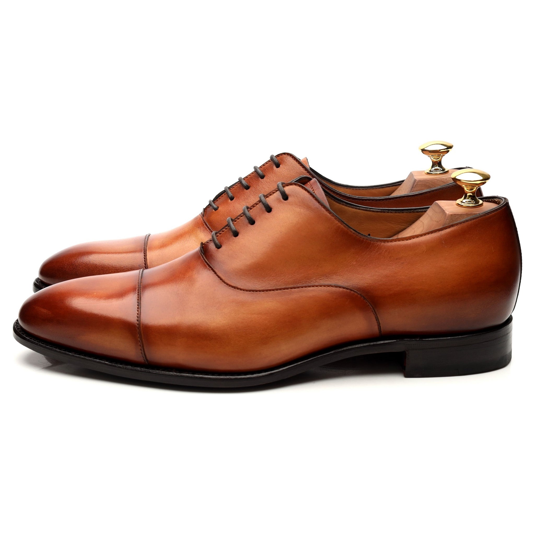 Carlos Santos Harold richelieu cuir tabac UK 9