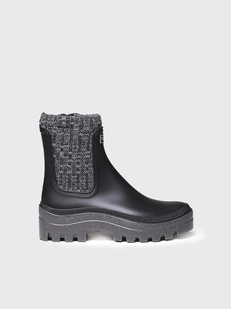 Toni Pons Camos bottine pluie femme noire imperméable