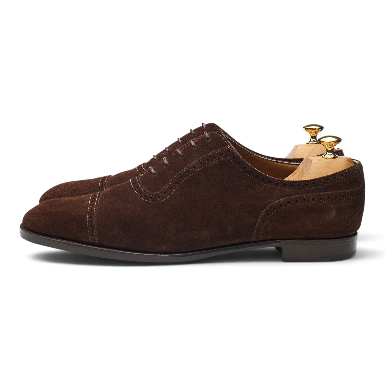 Edward Green Canterbury richelieu daim marron UK 13