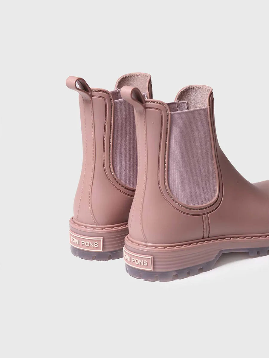 Toni Pons Cancun bottes de pluie rose vegan