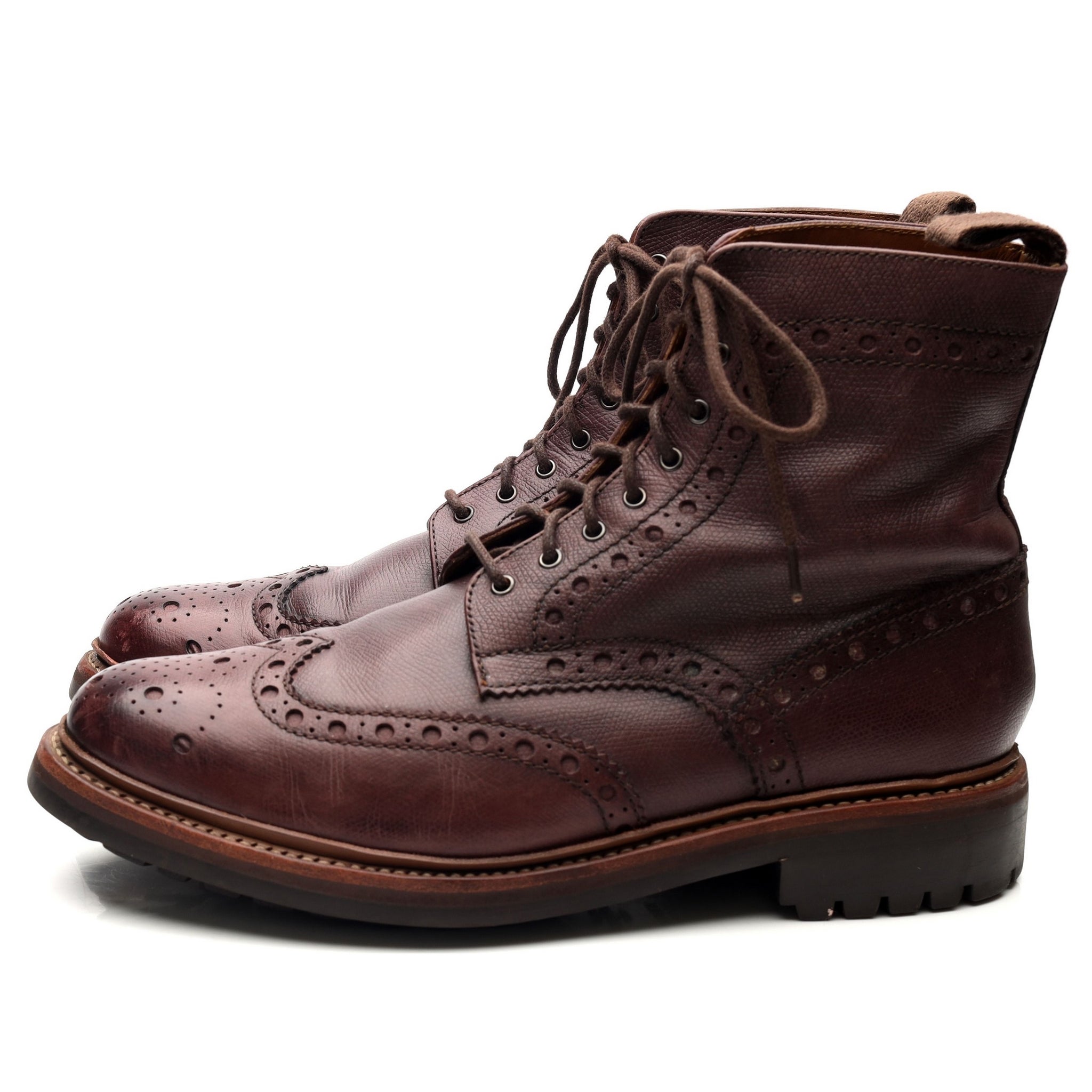 Grenson Fred bottines cuir bordeaux 9 UK large