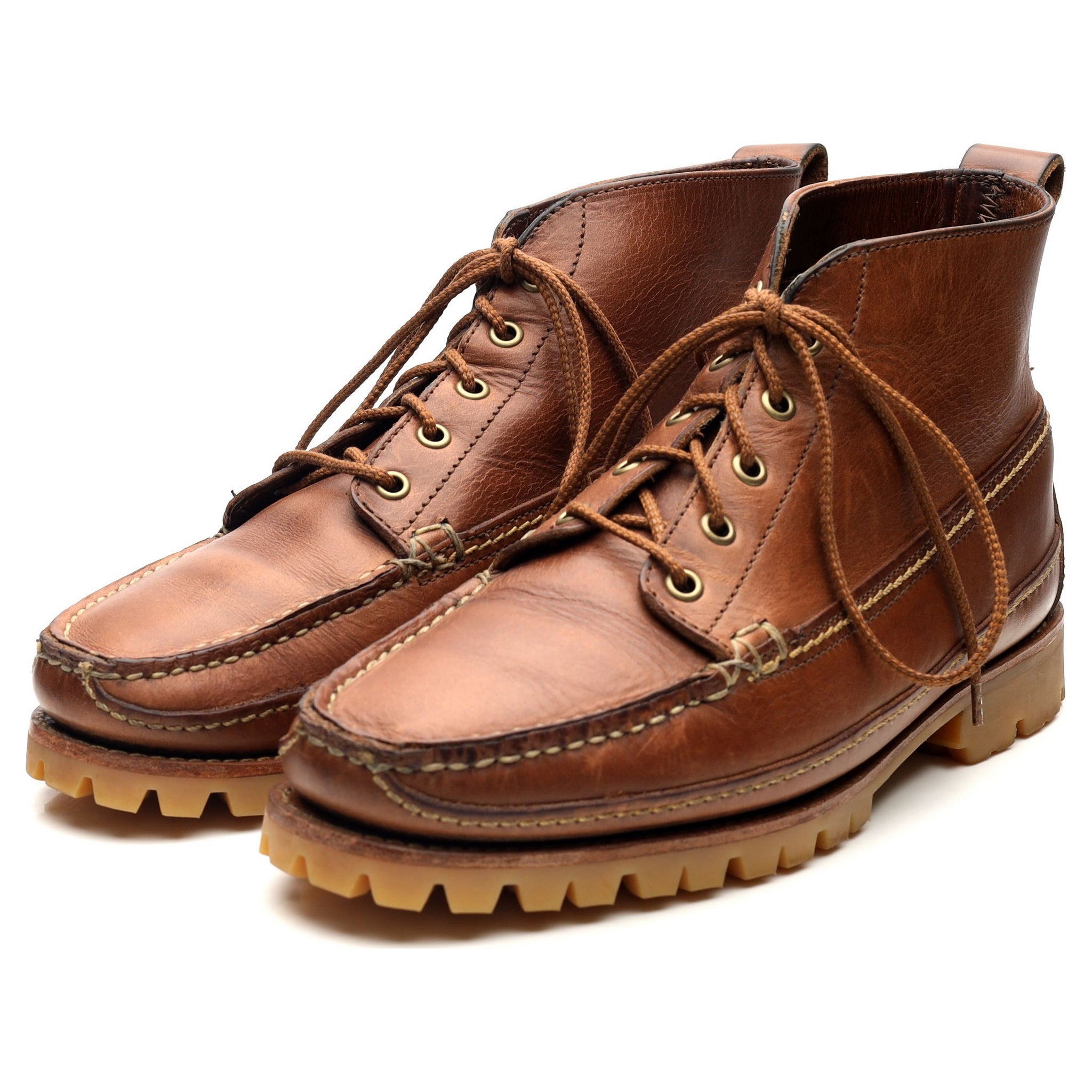 Oak Street Bootmakers Camp boots cuir marron UK 9
