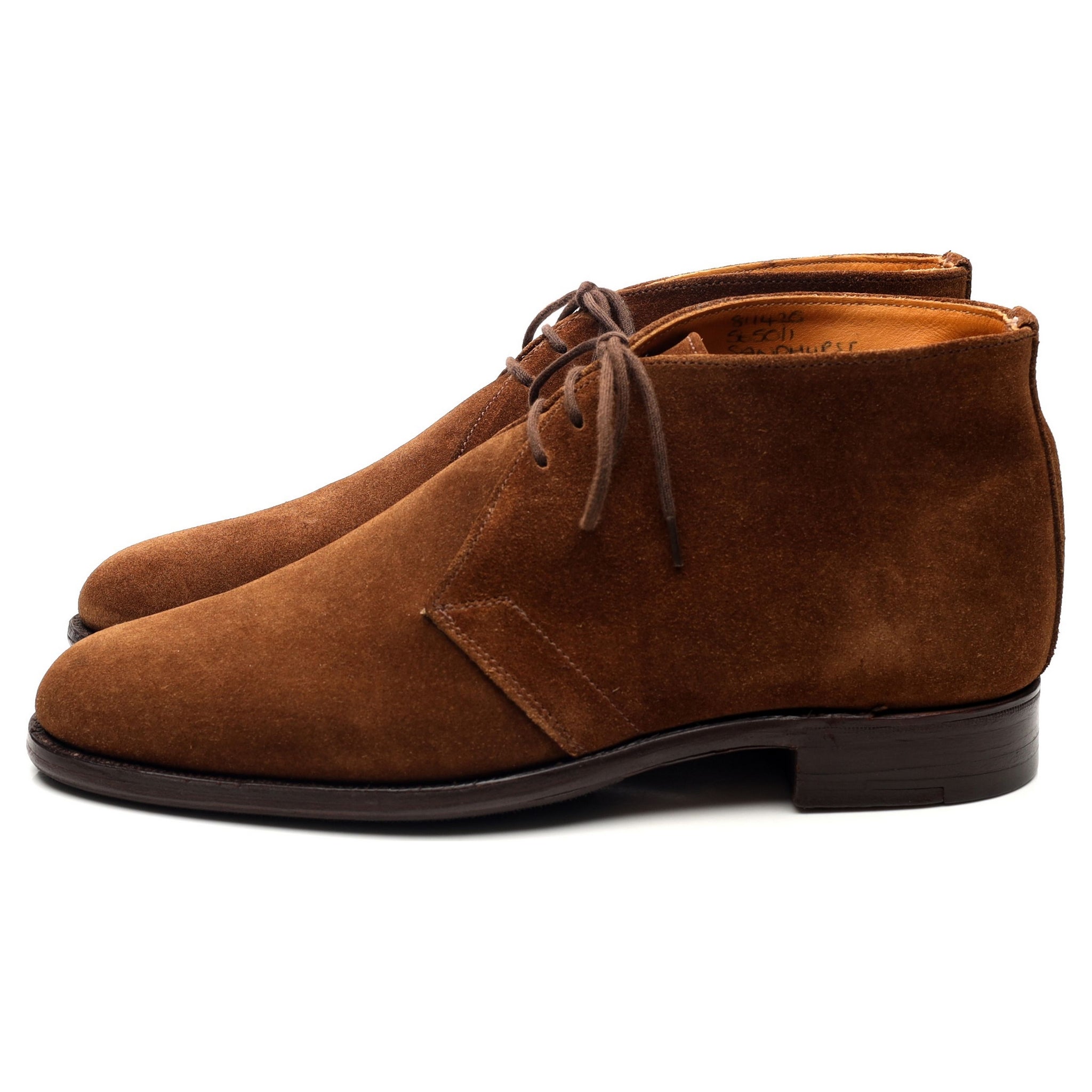 Trickers Sandhurst boots daim marron UK 7