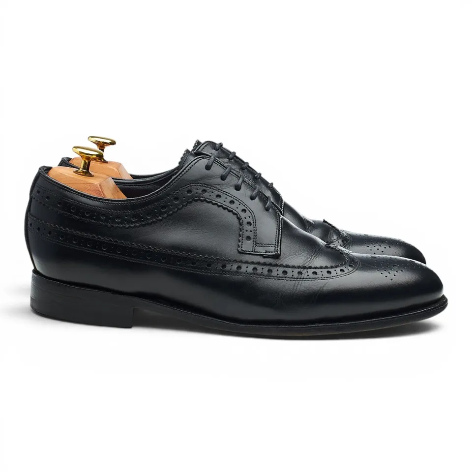 Barker derby brogue cuir noir UK 8