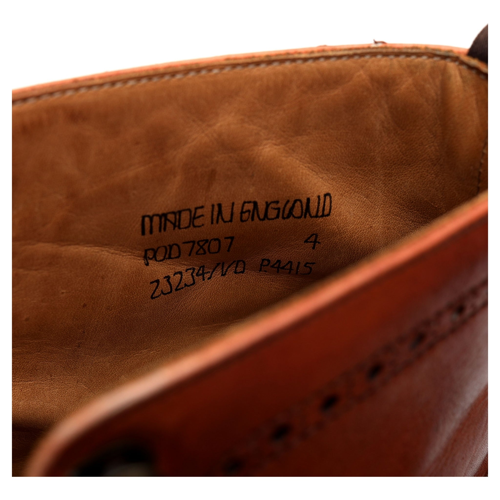 Cheaney bottines cuir marron brogue UK 4