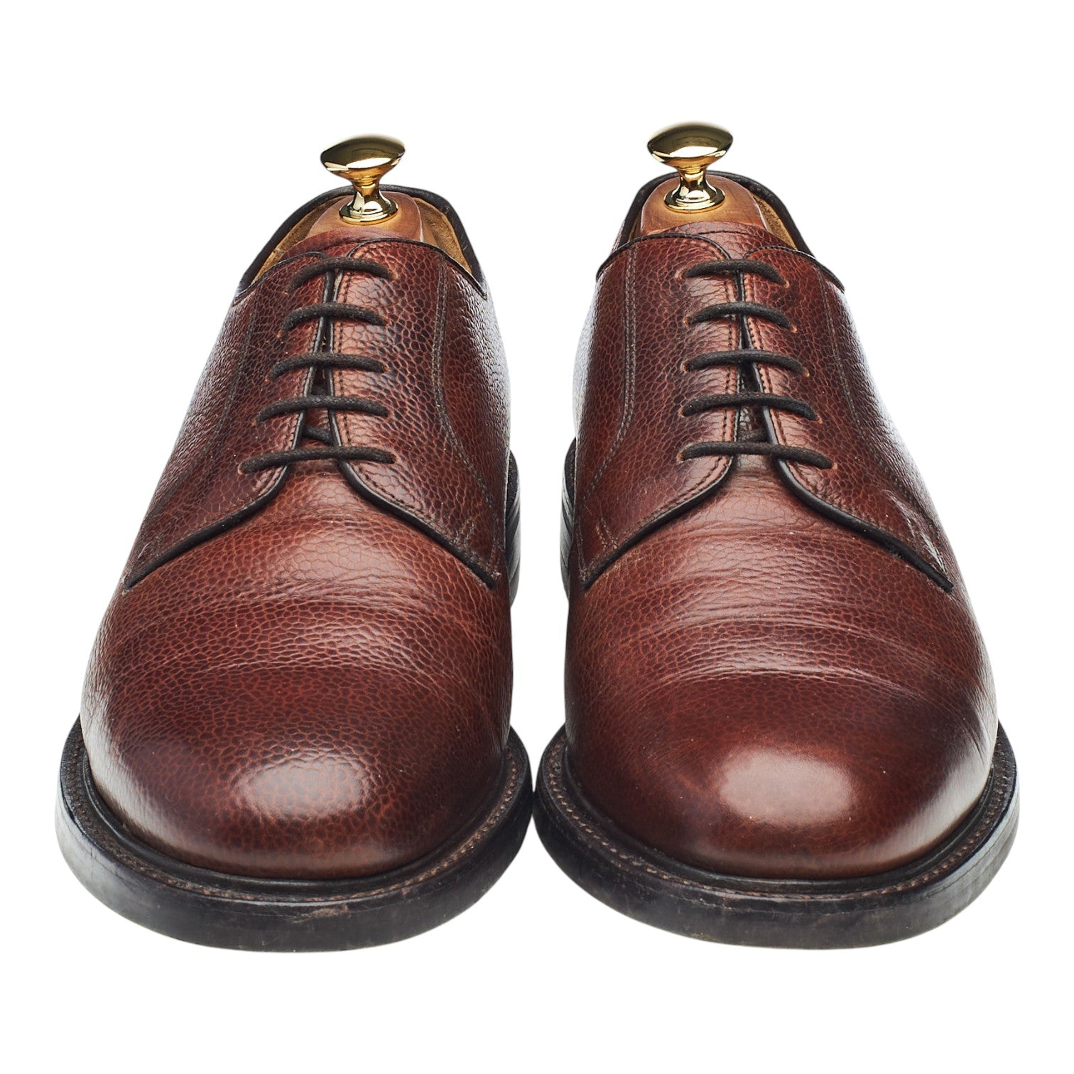 Barker Nairn derby cuir grainé marron UK 9.5
