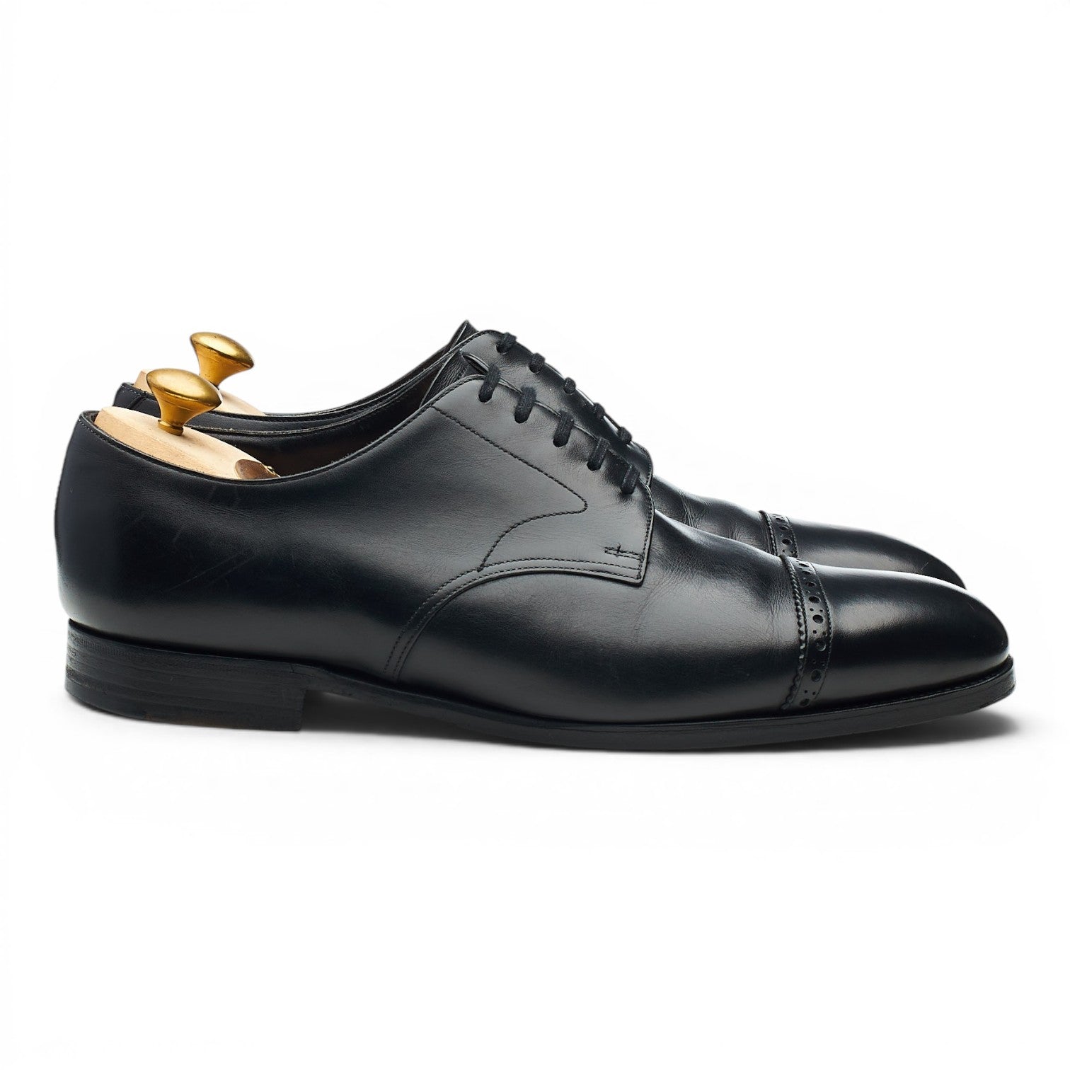 Edward Green Dundee derby cuir noir pointure UK 8.5
