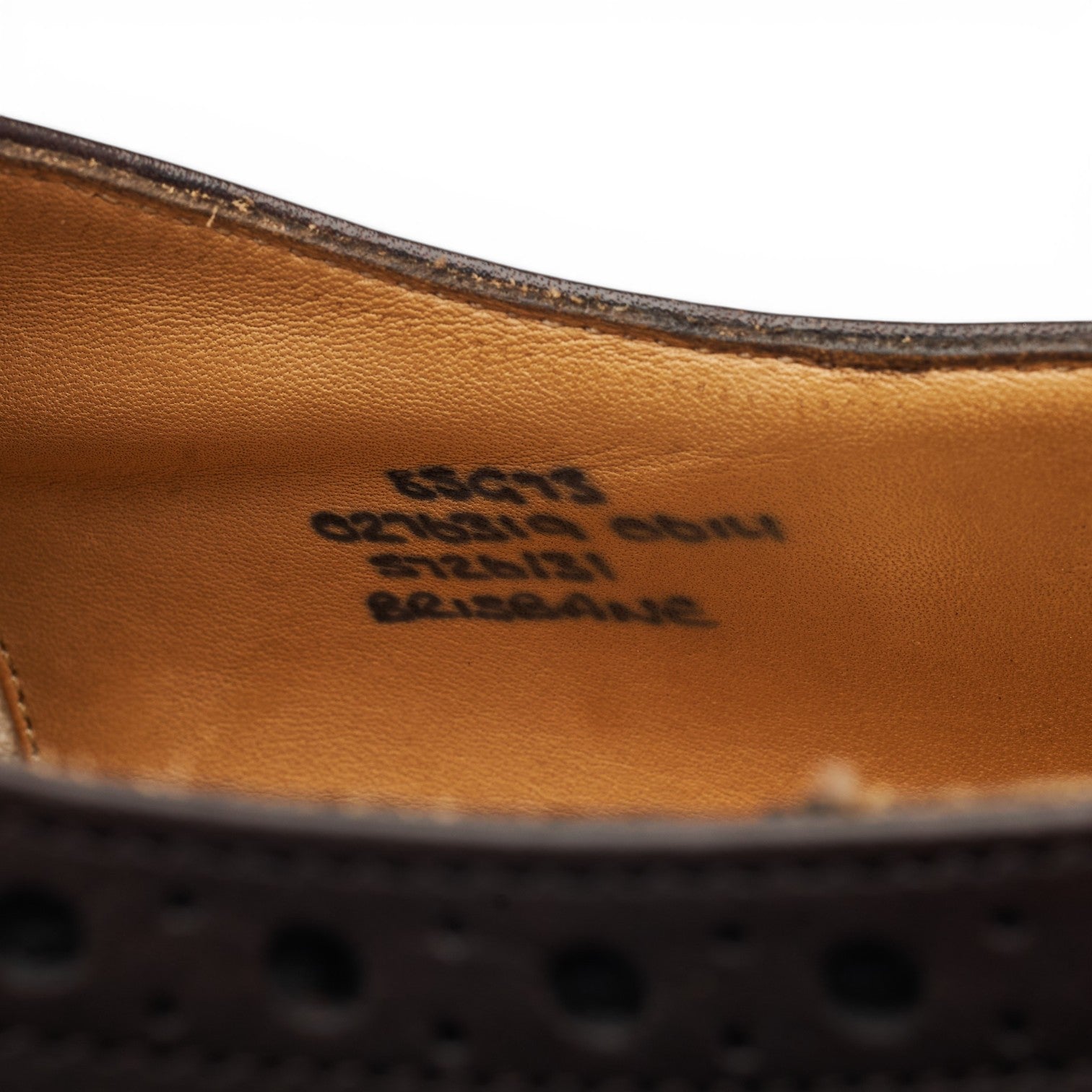 Church’s Brisbane derbies brogues cuir marron UK 8.5