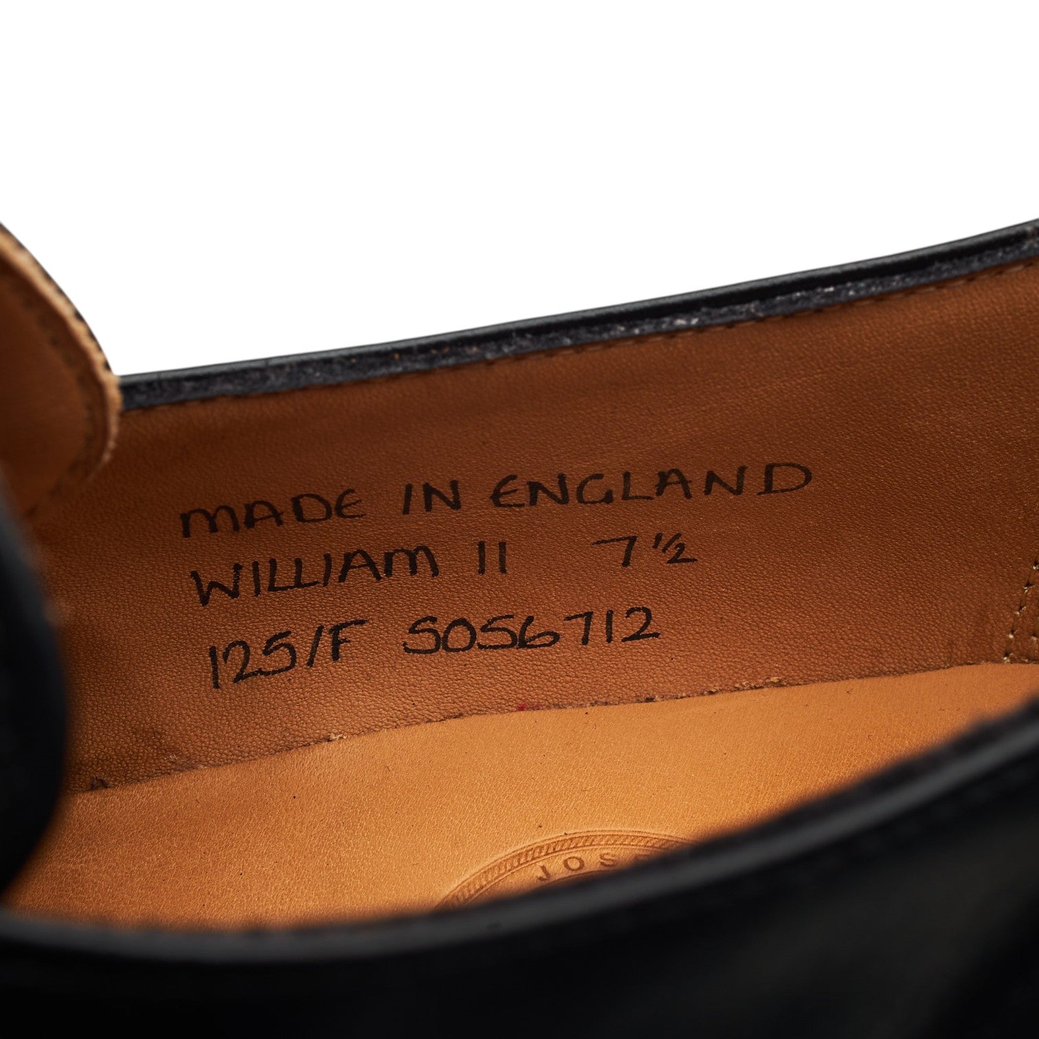 Cheaney William II chaussure boucle cuir noir UK 7.5