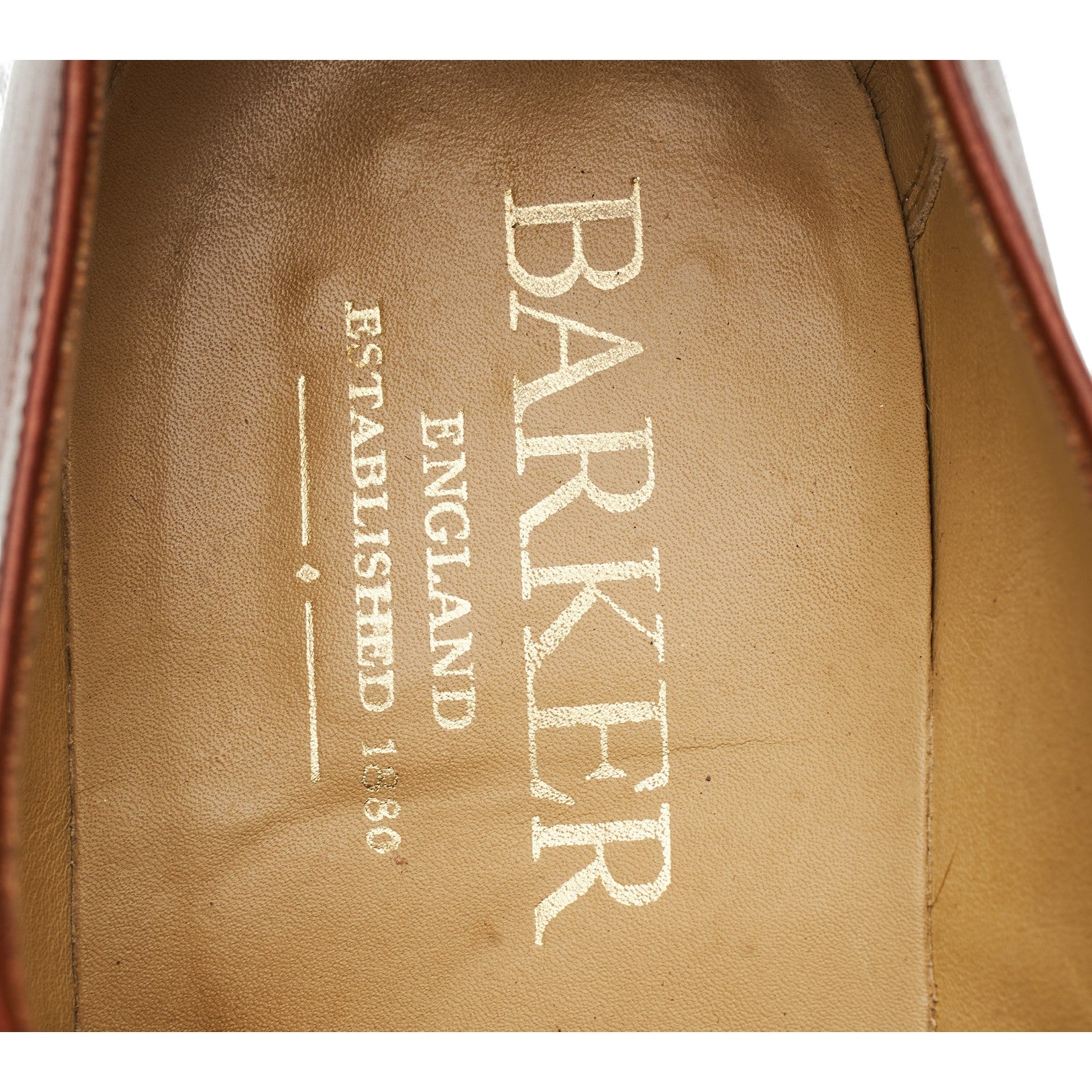 Barker Malvern oxford cuir marron rosewood UK 8
