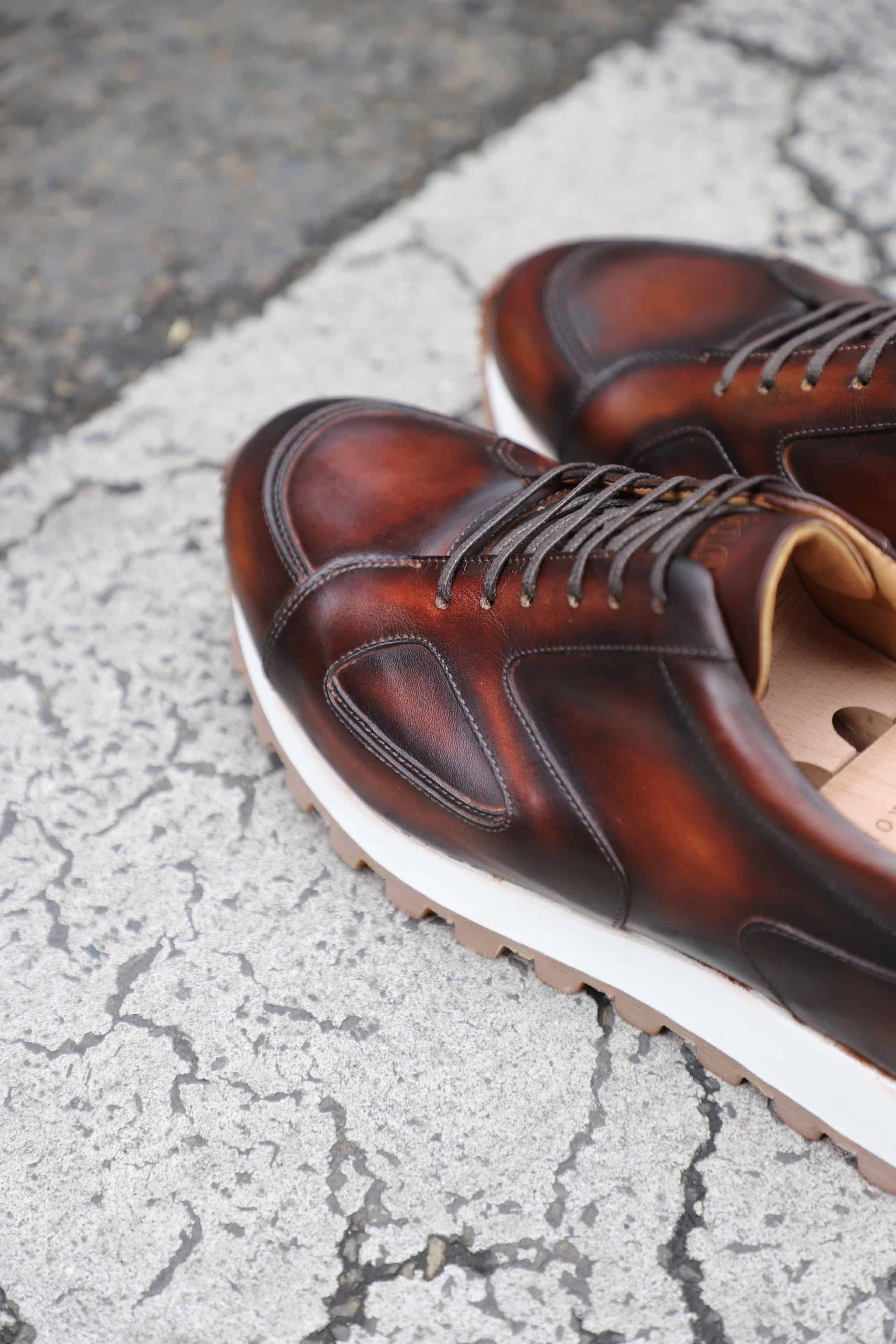 Malfroid Sneakers n°310 baskets cuir semelle caoutchouc