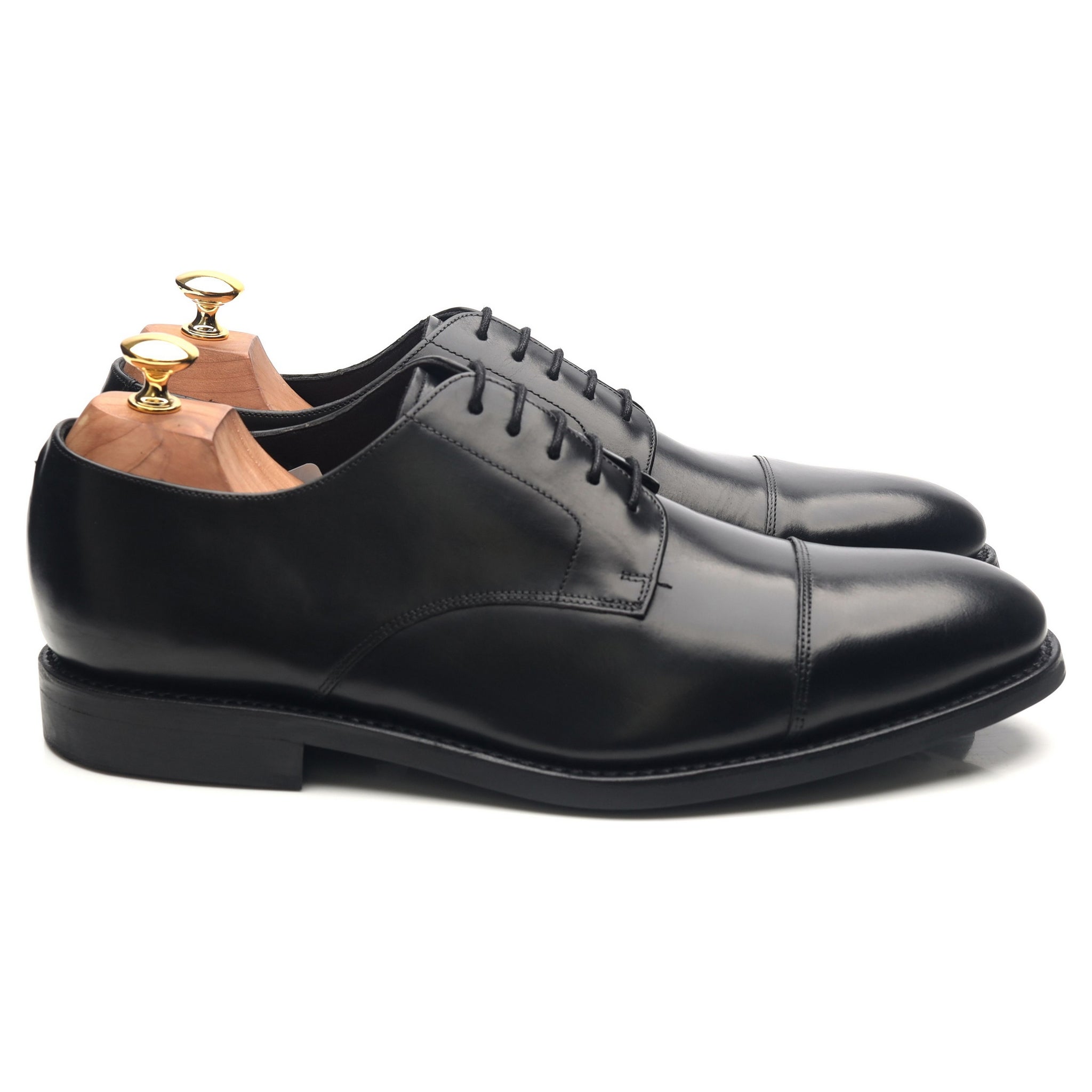 Barker derby cuir noir pointure UK 10 semelle Dainite