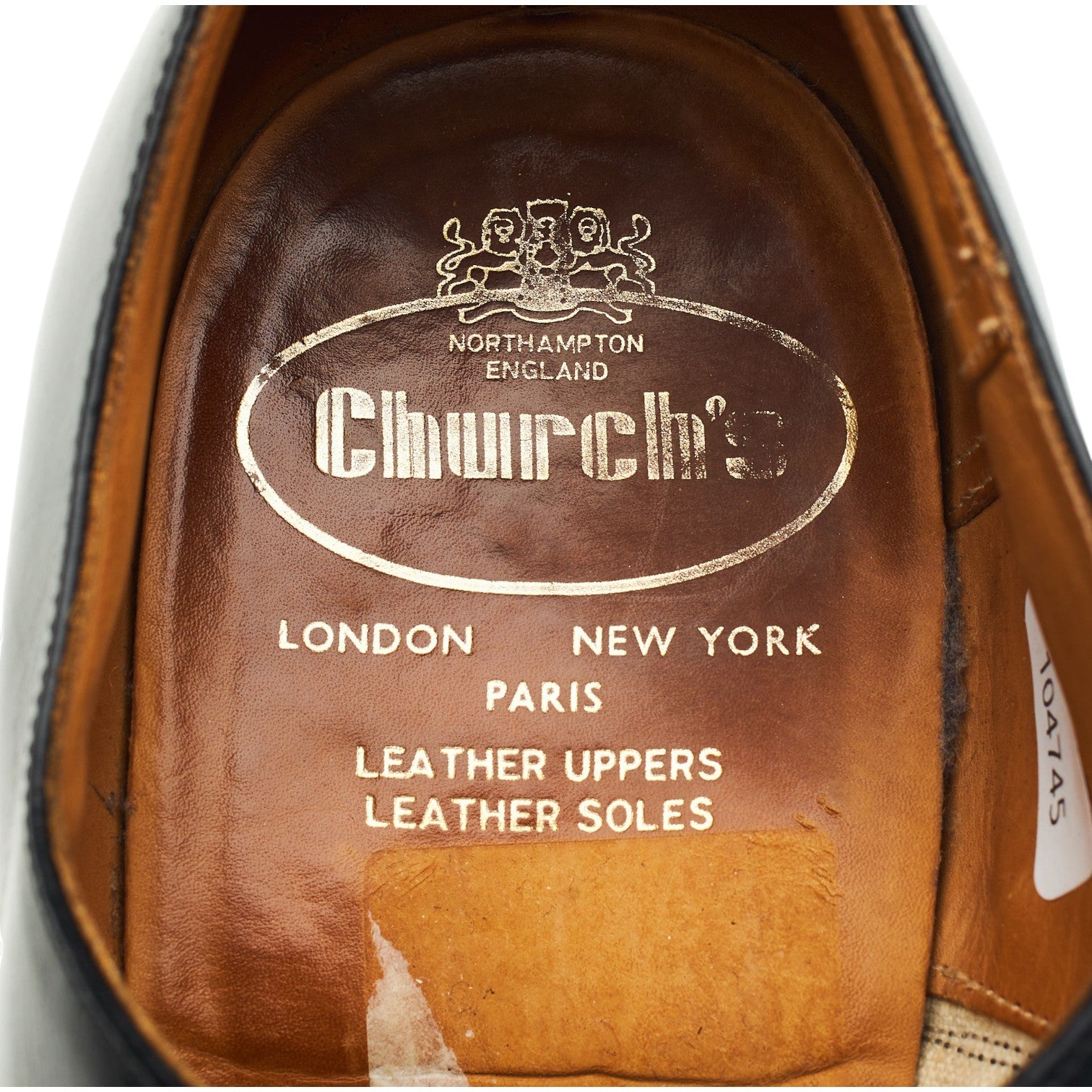 Church's derbies oxford cuir noir pointure UK 7.5