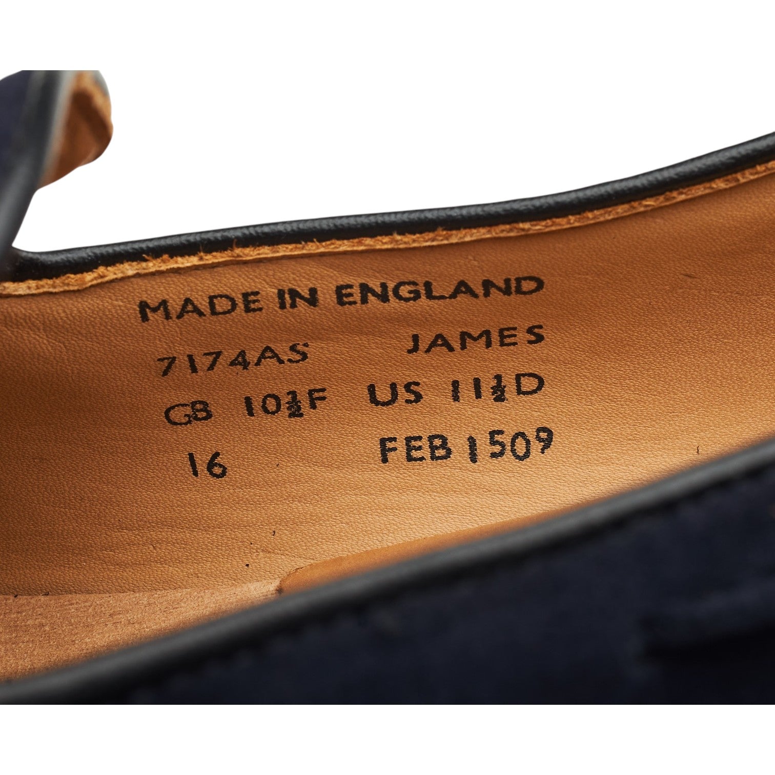 Shipton & Heneage Finchley mocassins daim bleu UK 10.5