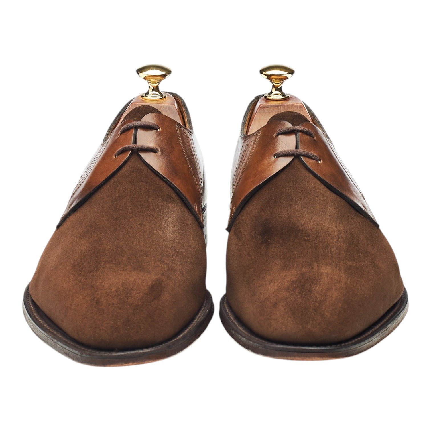 John Lobb Hallaton derby daim marron UK 9 EE