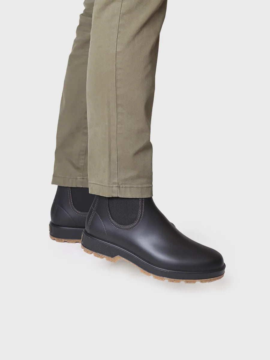 Toni Pons Burton bottine pluie homme caoutchouc noir