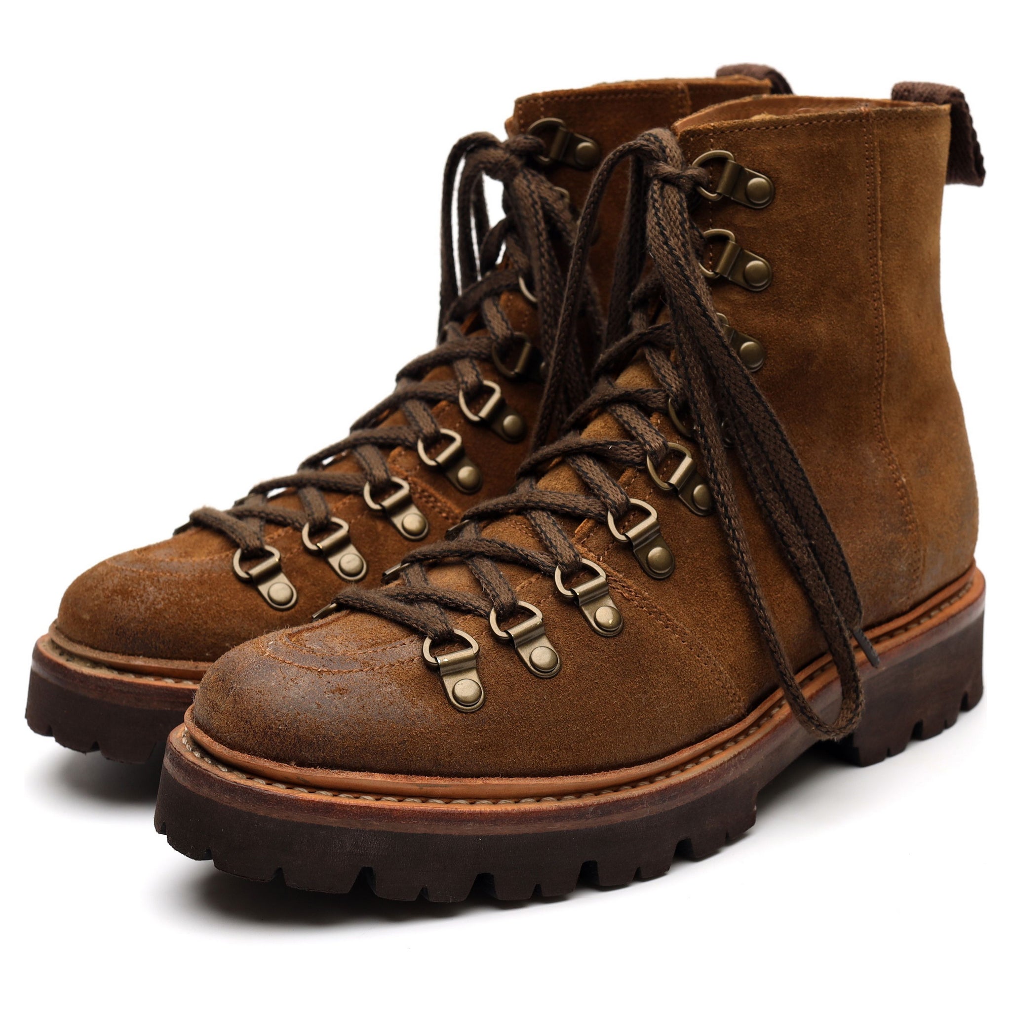 Grenson Nanette bottines randonnee daim marron pointure UK 4
