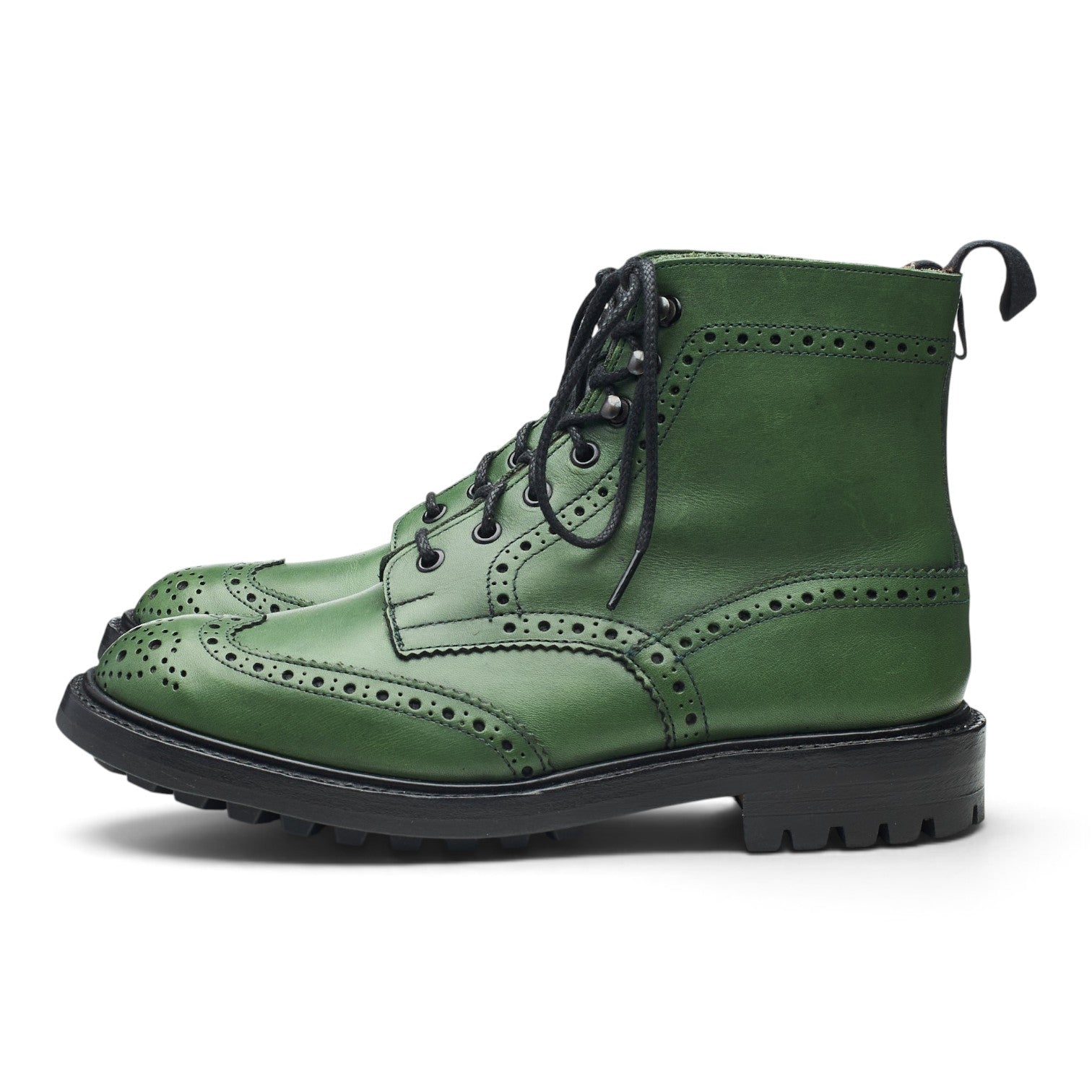 Tricker’s Stow bottines brogue vert 8 UK