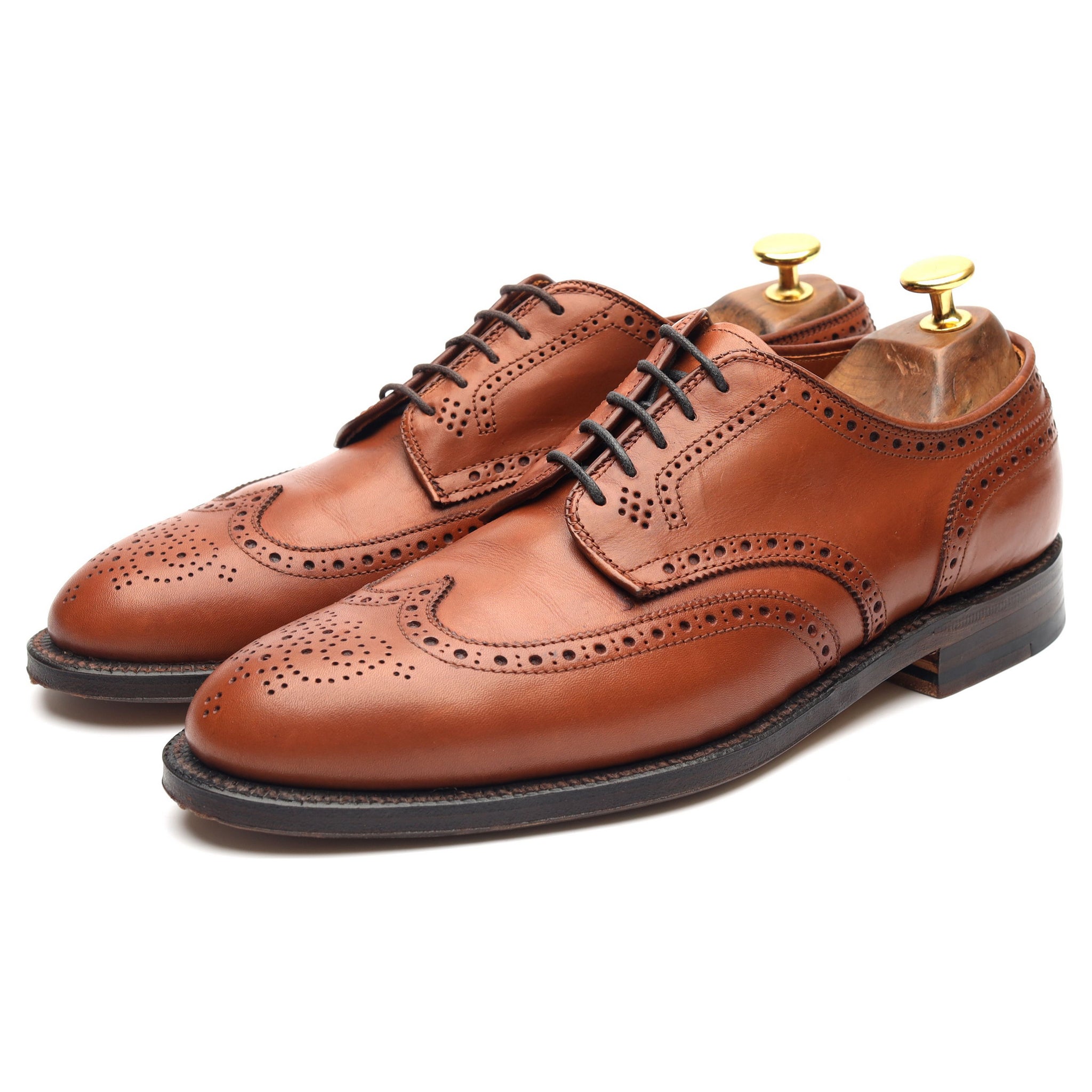 Alden 966 derby brogue cuir marron pointure UK 7.5