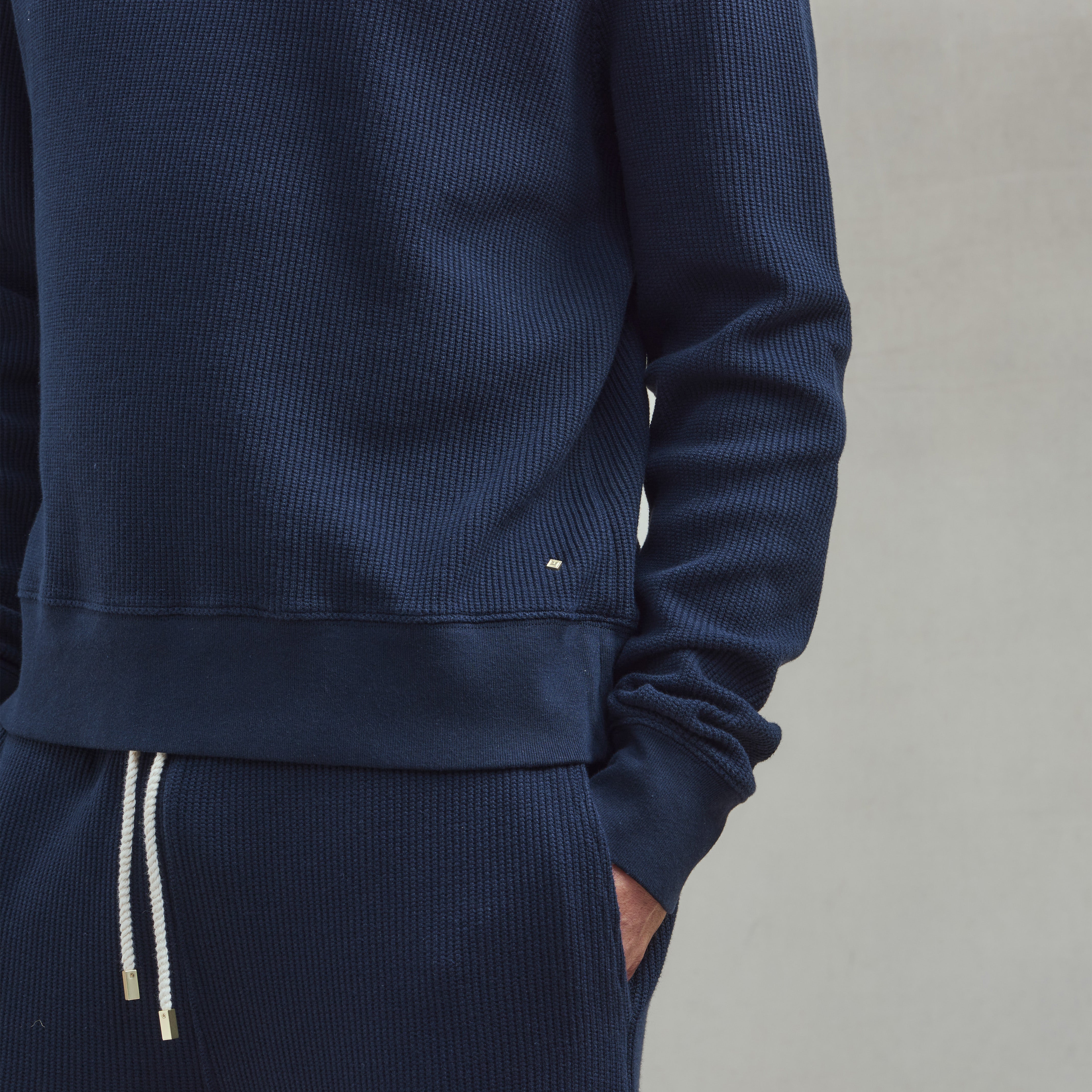 Rivieras SW01 sweatshirt marine coton interlock