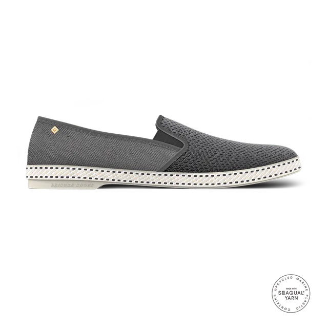 Rivieras Classic 2037 espadrille toile anthracite mesh