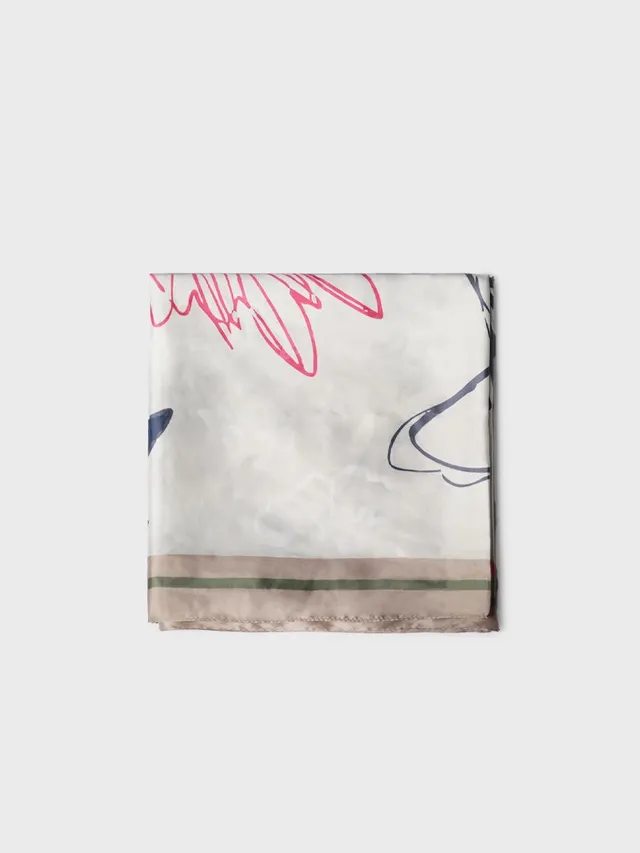 Toni Pons Fanny foulard imprimé fleuri 100x100