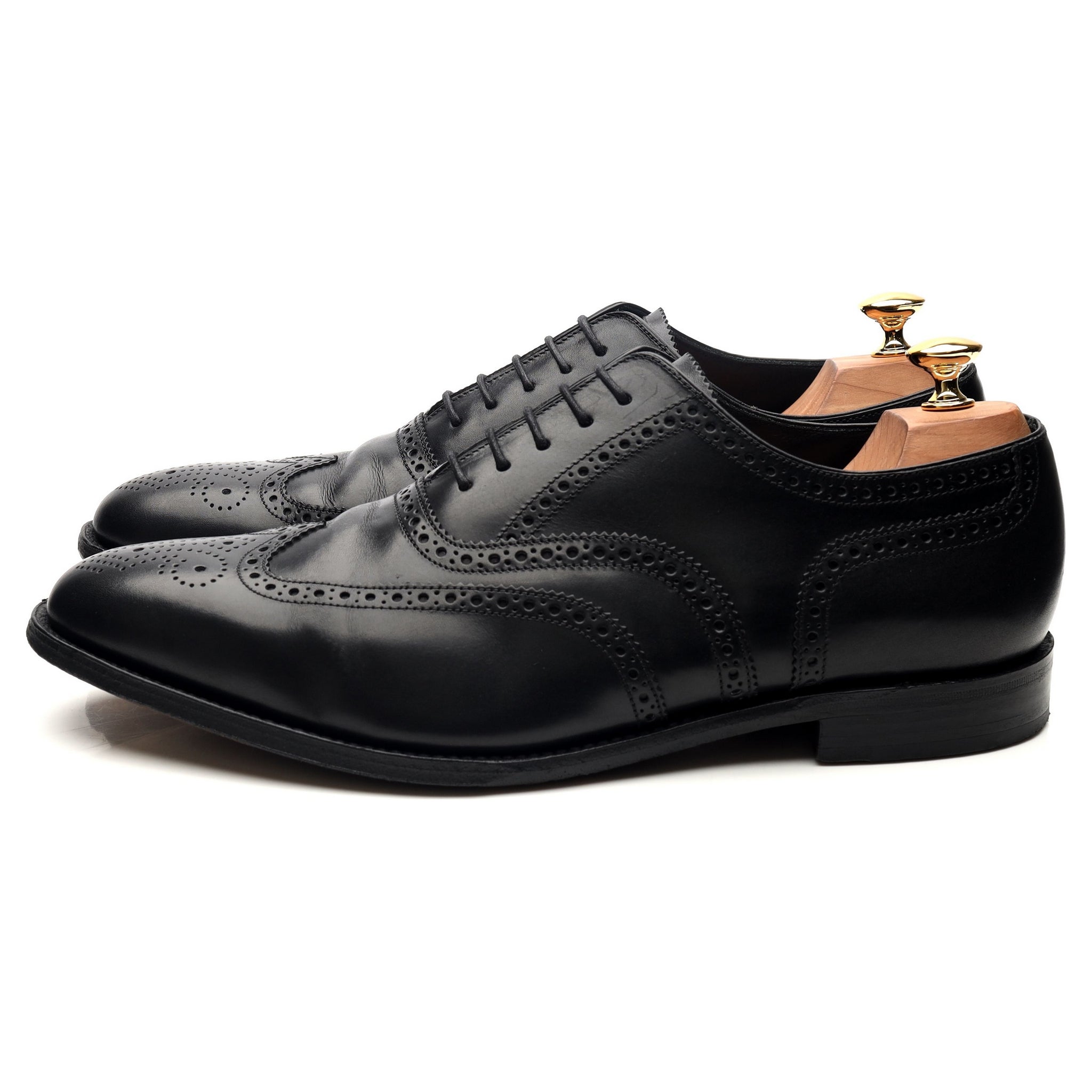 Loake 1880 Buckingham oxford cuir noir pointure UK 10,5 brogue