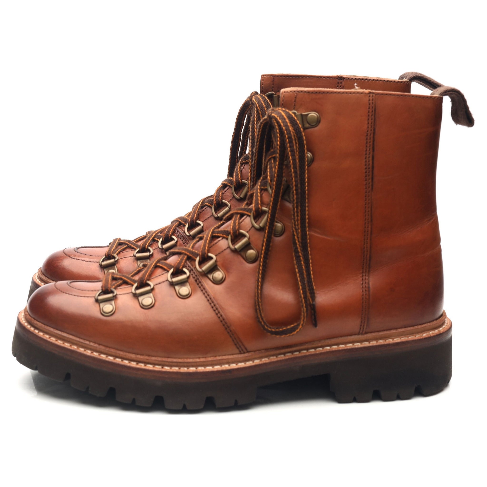 Grenson Nanette boots rando cuir marron UK 5.5 femme