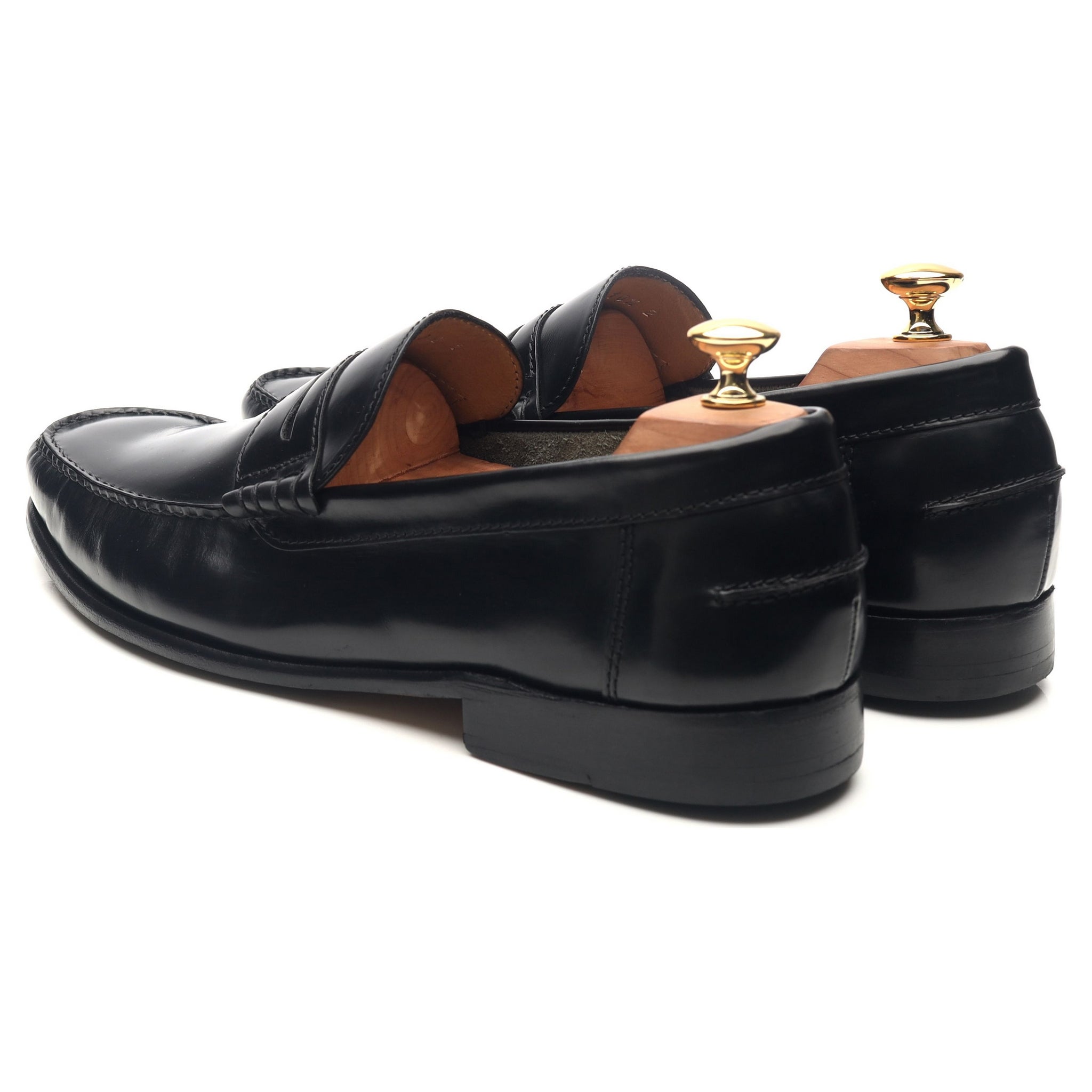 Barker Newington mocassins cuir noir UK 10.5 F