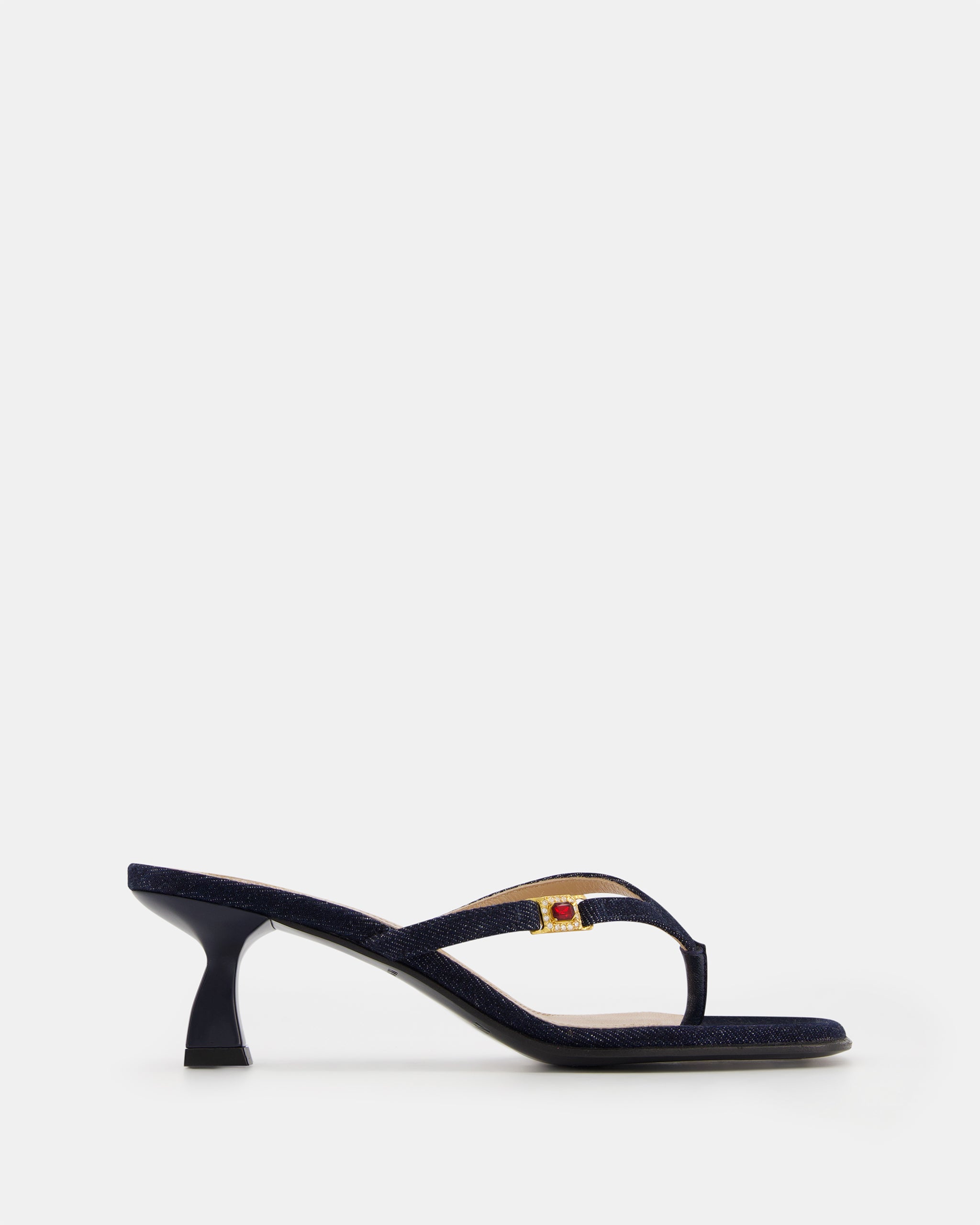 Nodaleto Dona Ruby mules Dark Denim talon 5 cm