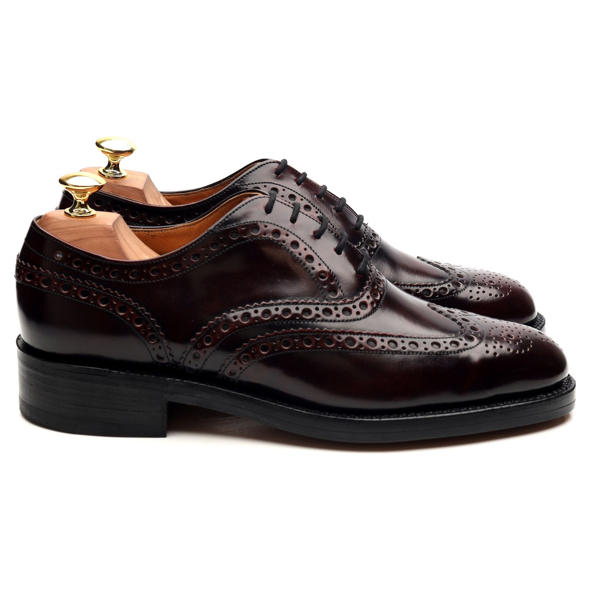 Barker Navarro derbies cuir bordeaux UK 8