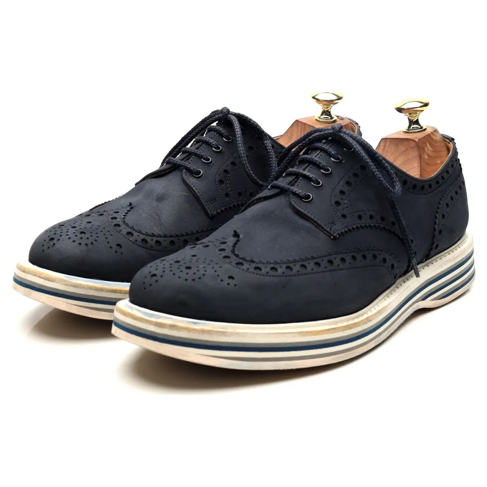 Church's Naburn 3 derby nubuck bleu pointure 7,5