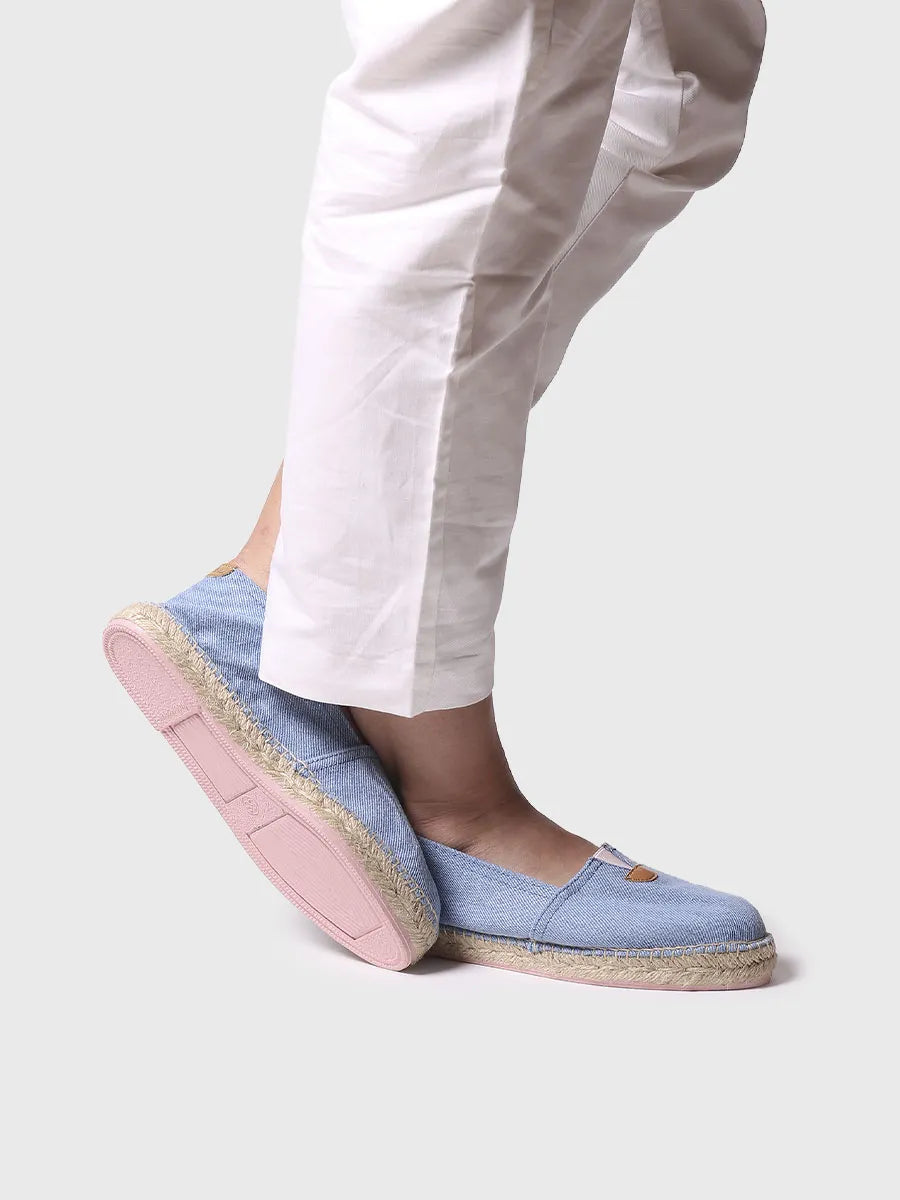 Toni Pons Blanes-GS espadrille unisexe toile bleu ciel