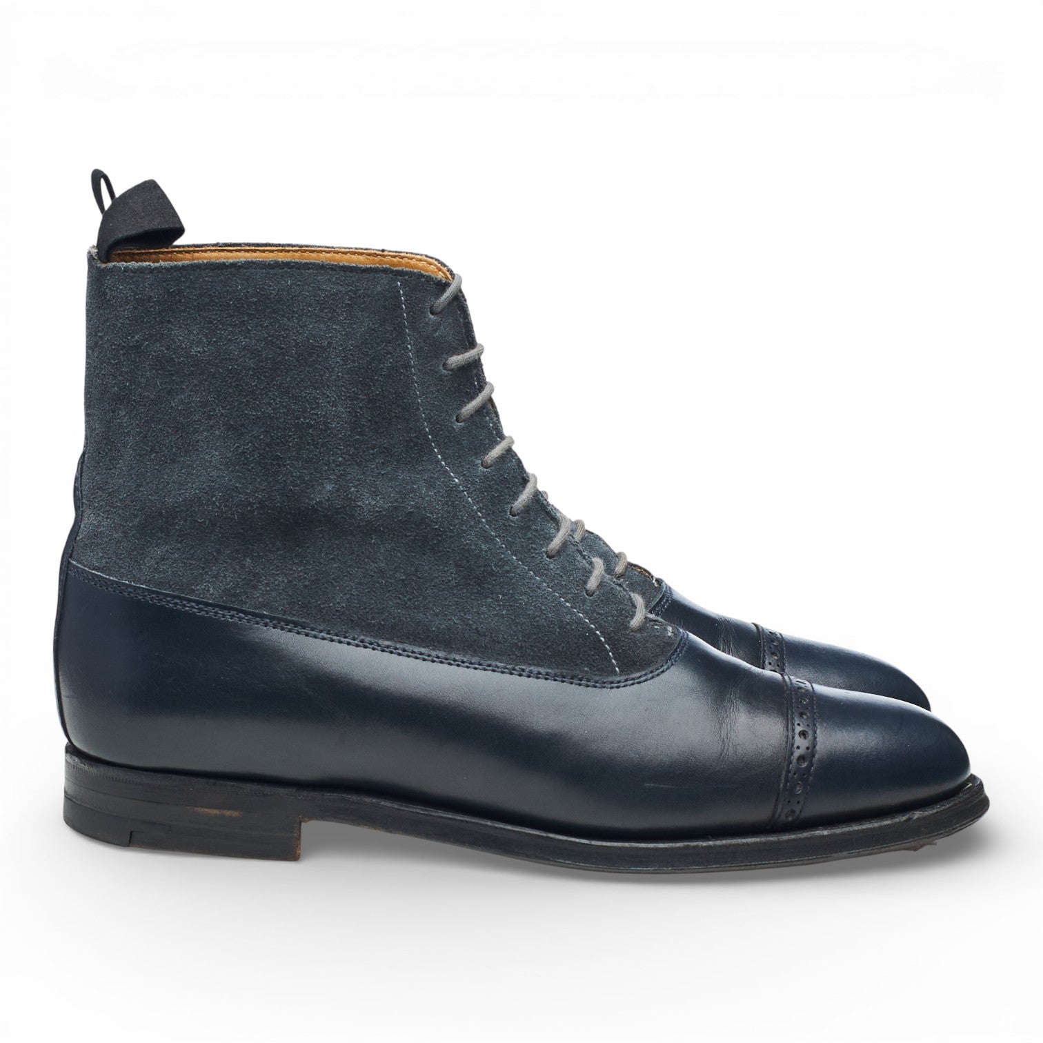 Crockett & Jones Chatsworth bottines cuir bleu UK 4