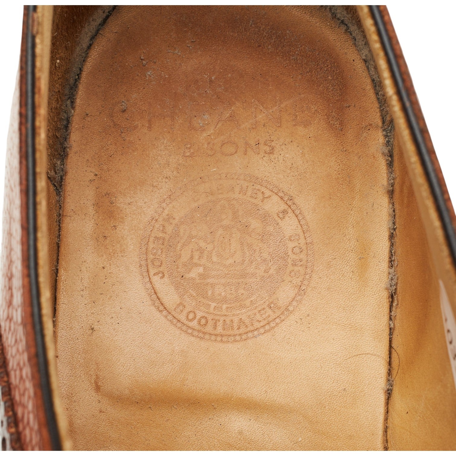 Cheaney George II oxford cuir grainé marron UK 9,5