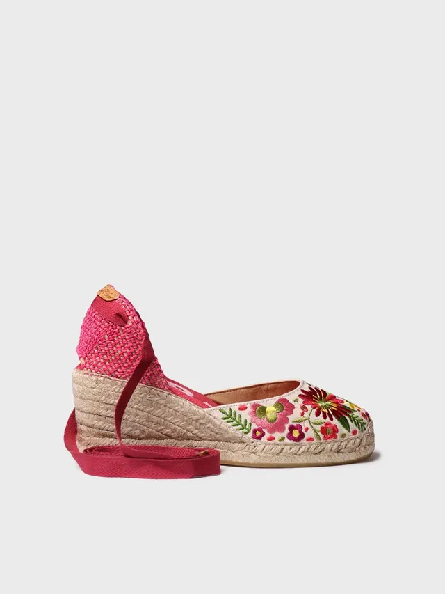 Toni Pons Castell espadrilles compensées brodées