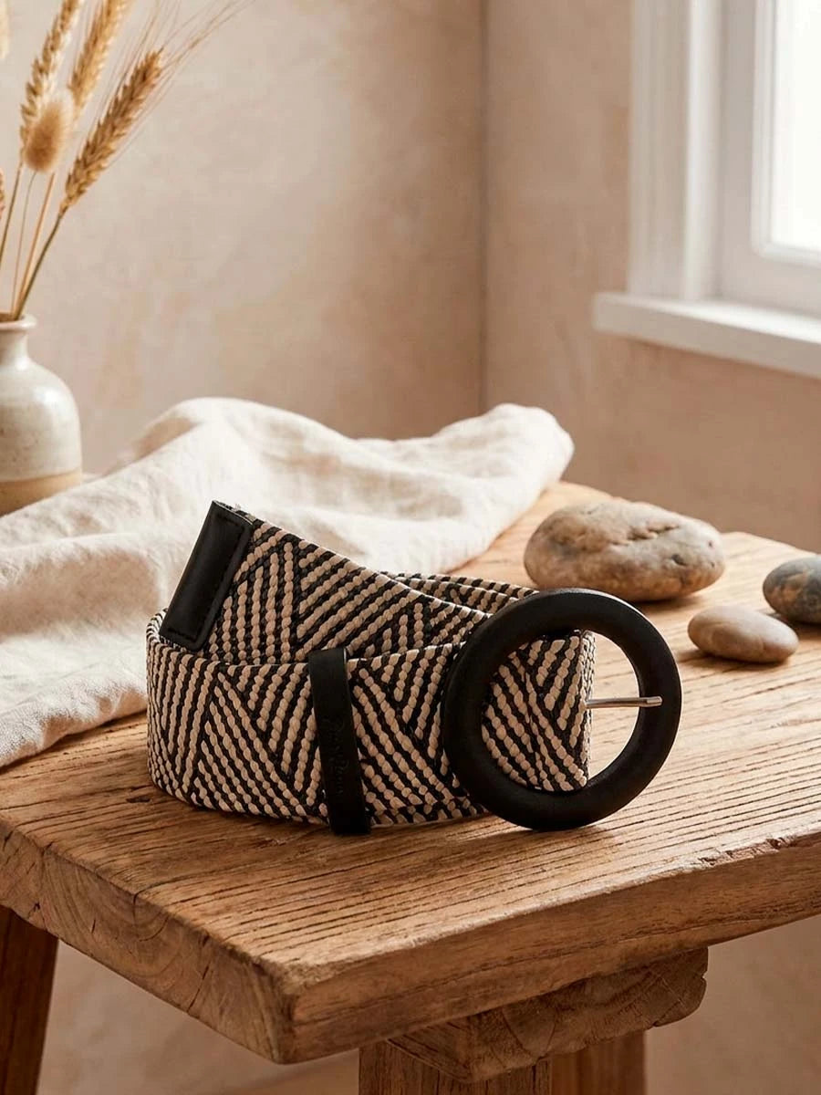 Toni Pons Nica ceinture femme élastique rayée