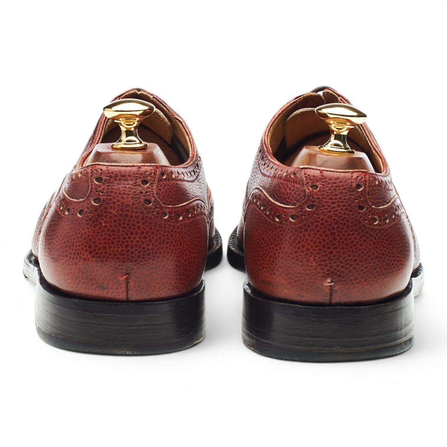 Barker Richelieu Brogues Cuir Grainé Marron UK 9