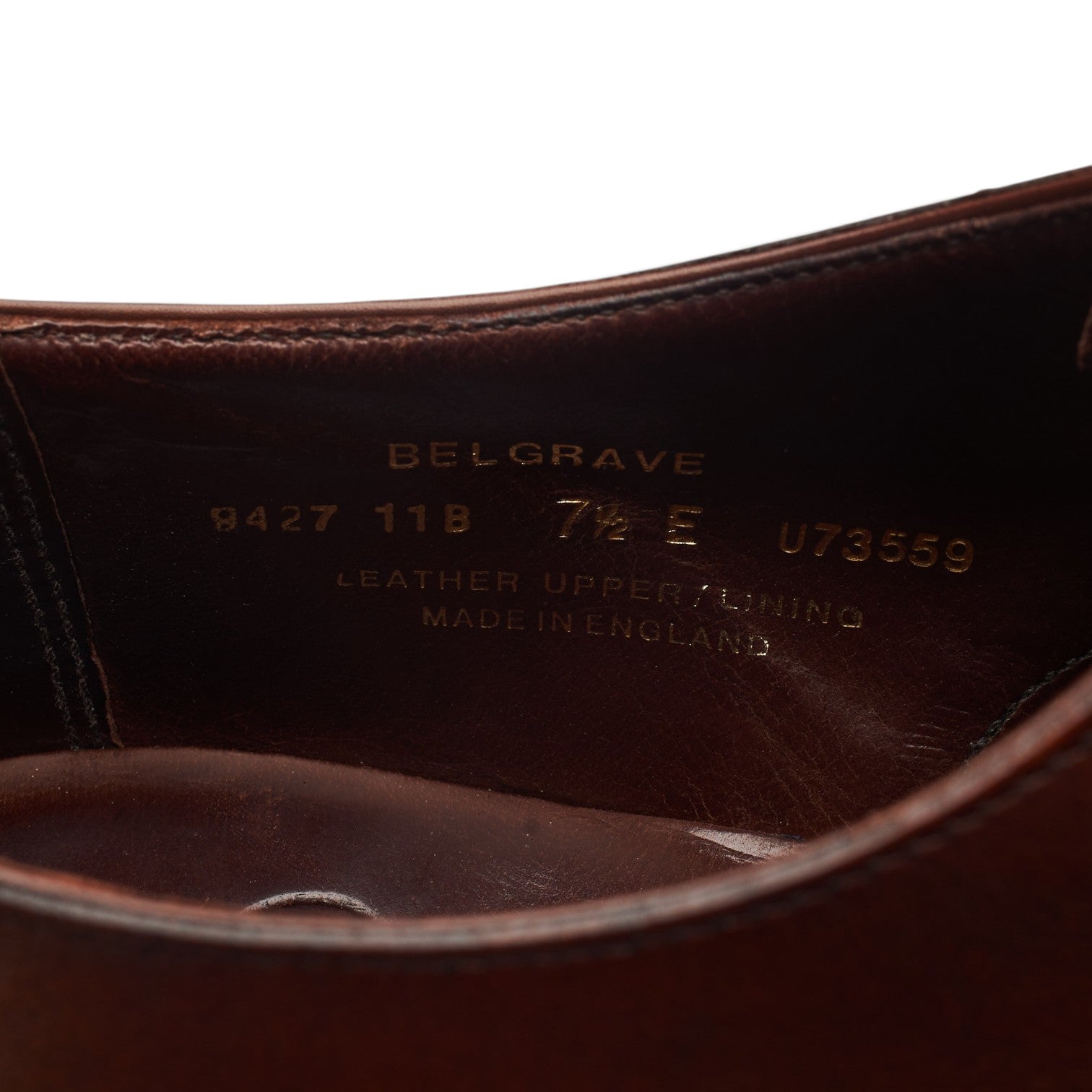 Crockett & Jones Belgrave richelieu marron UK 7,5 brogue