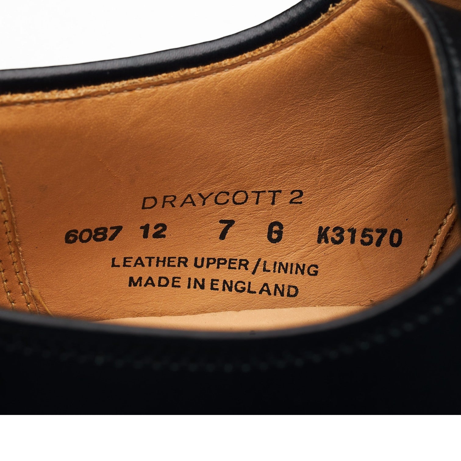 Crockett & Jones Draycott 2 derby noir UK 7 large