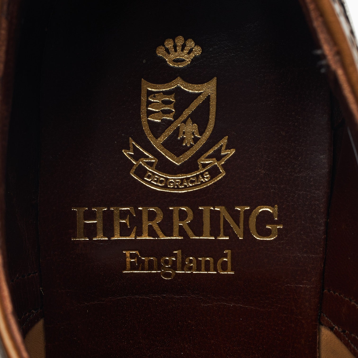 Herring Fencote oxford brogues cuir marron UK 7