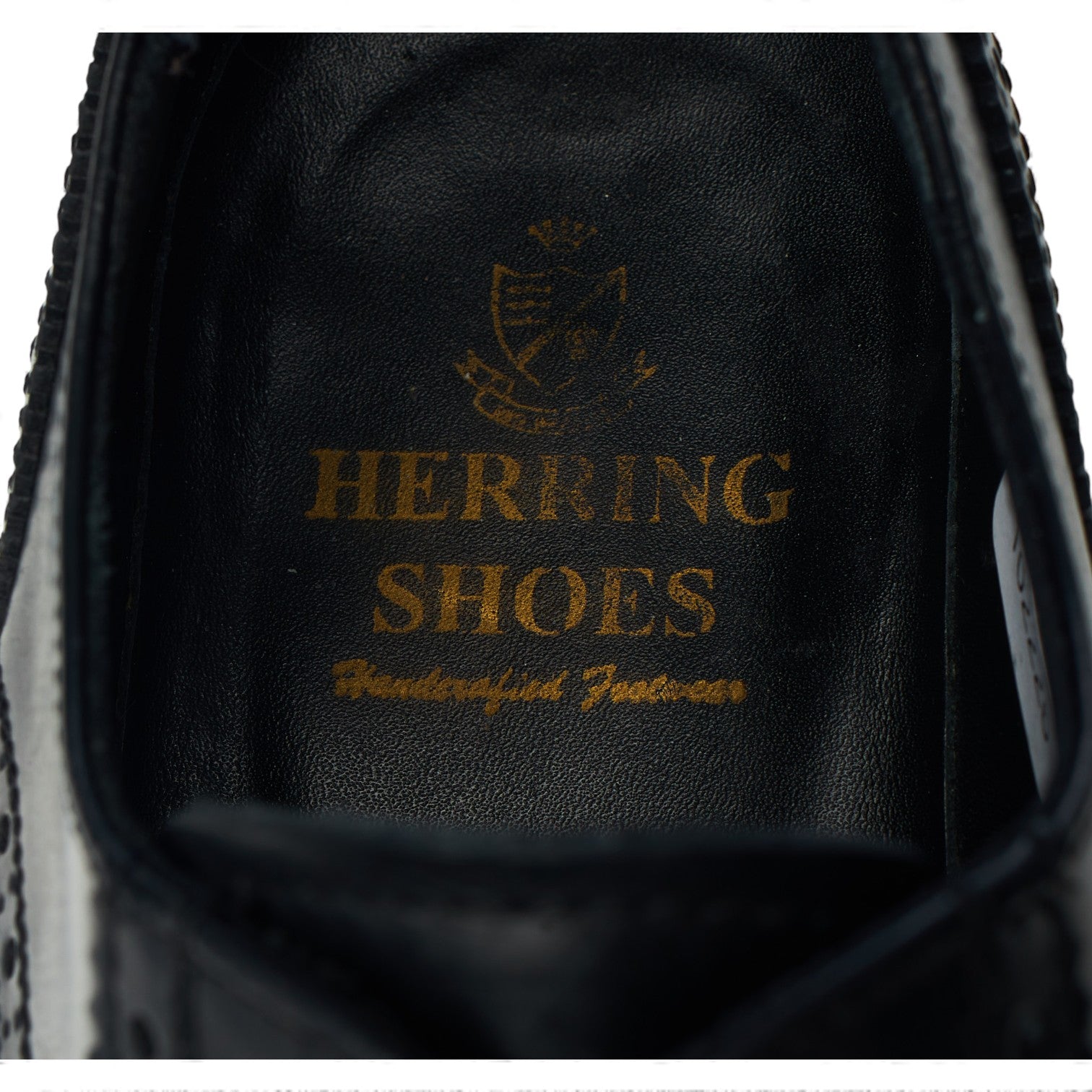 Herring derby cuir noir UK 7 brogue
