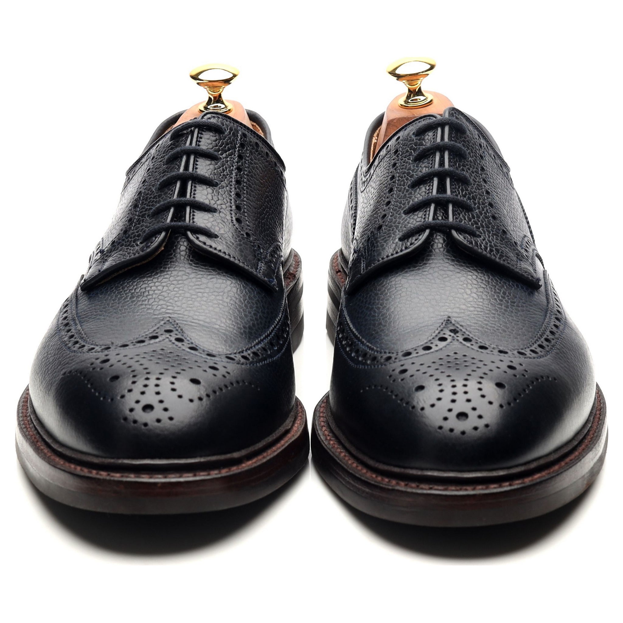 Crockett & Jones Pembroke derby cuir bleu UK 9,5