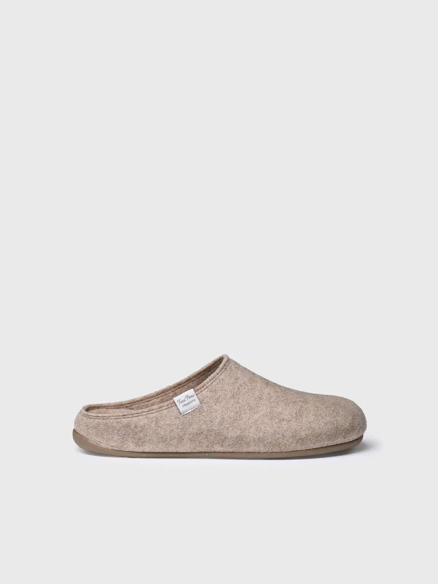 Toni Pons Neo-FR chausson homme feutre recyclé beige