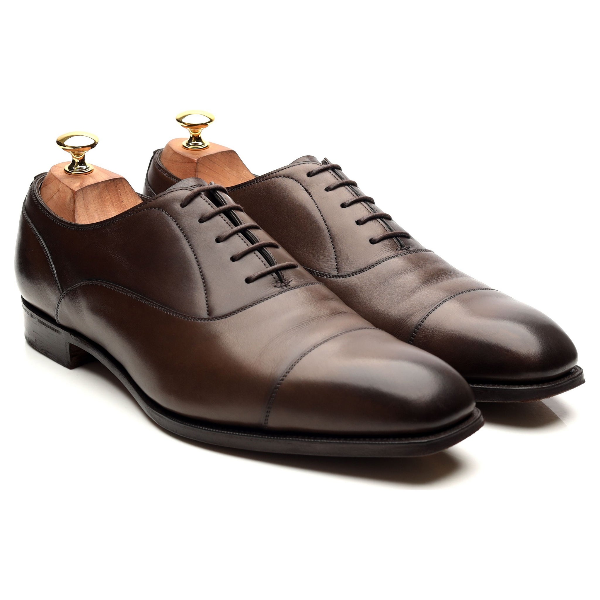 Edward Green oxford cuir marron 10 bout droit
